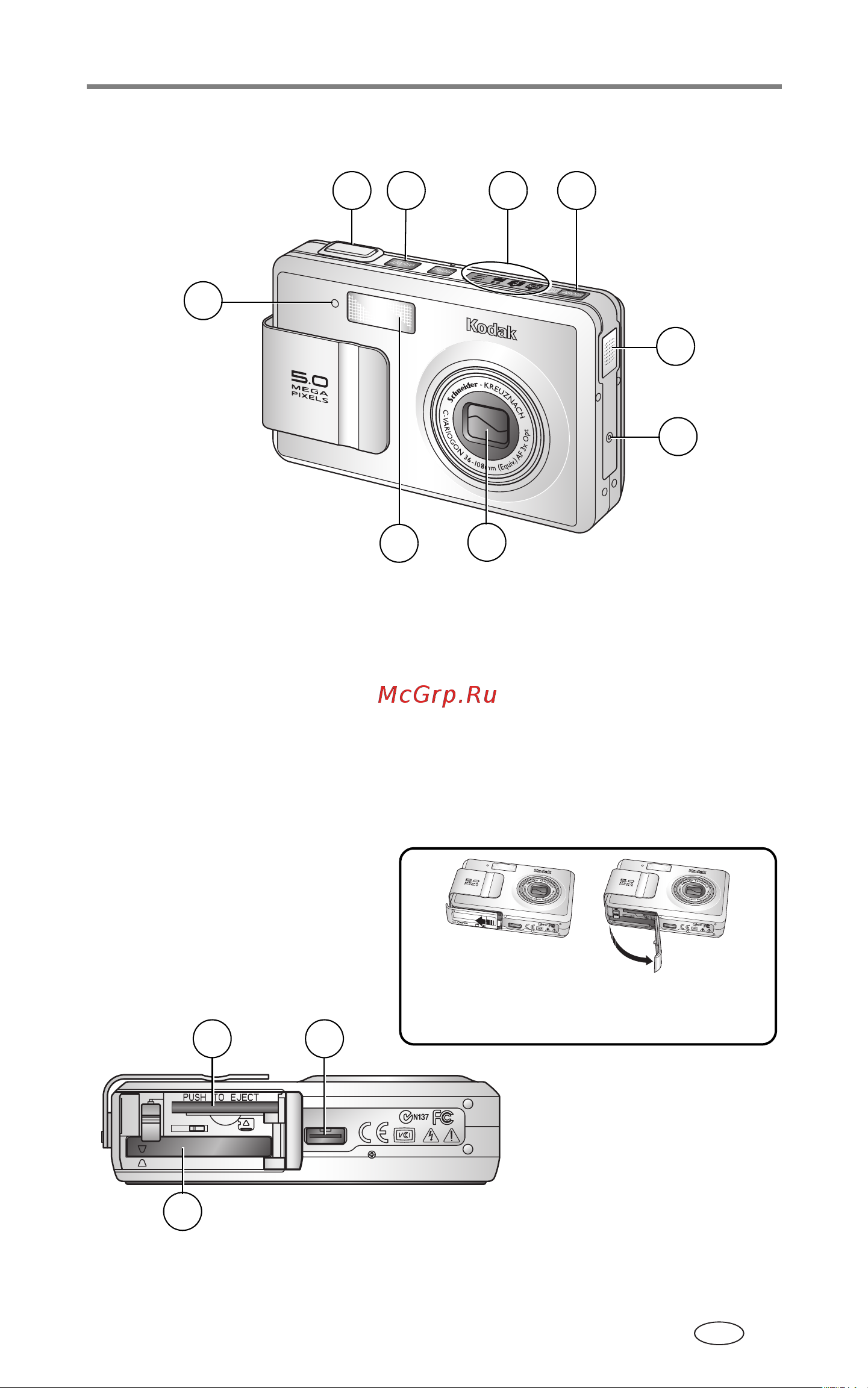 Kodak LS755 EasyShare [3/83] Фотокамера внешний вид фотокамеры