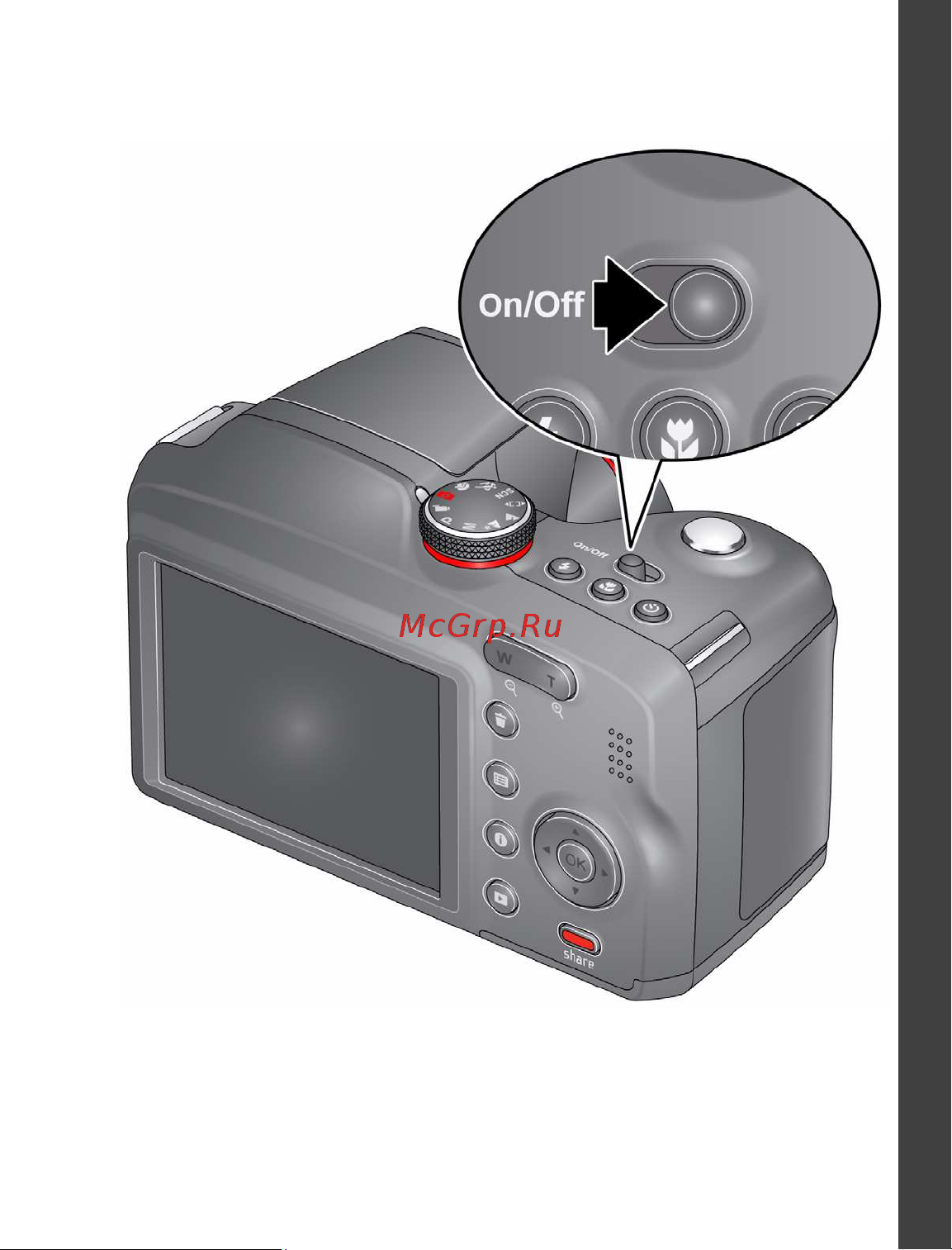 Kodak Z5010 EasyShare [5/28] Включение фотокамеры