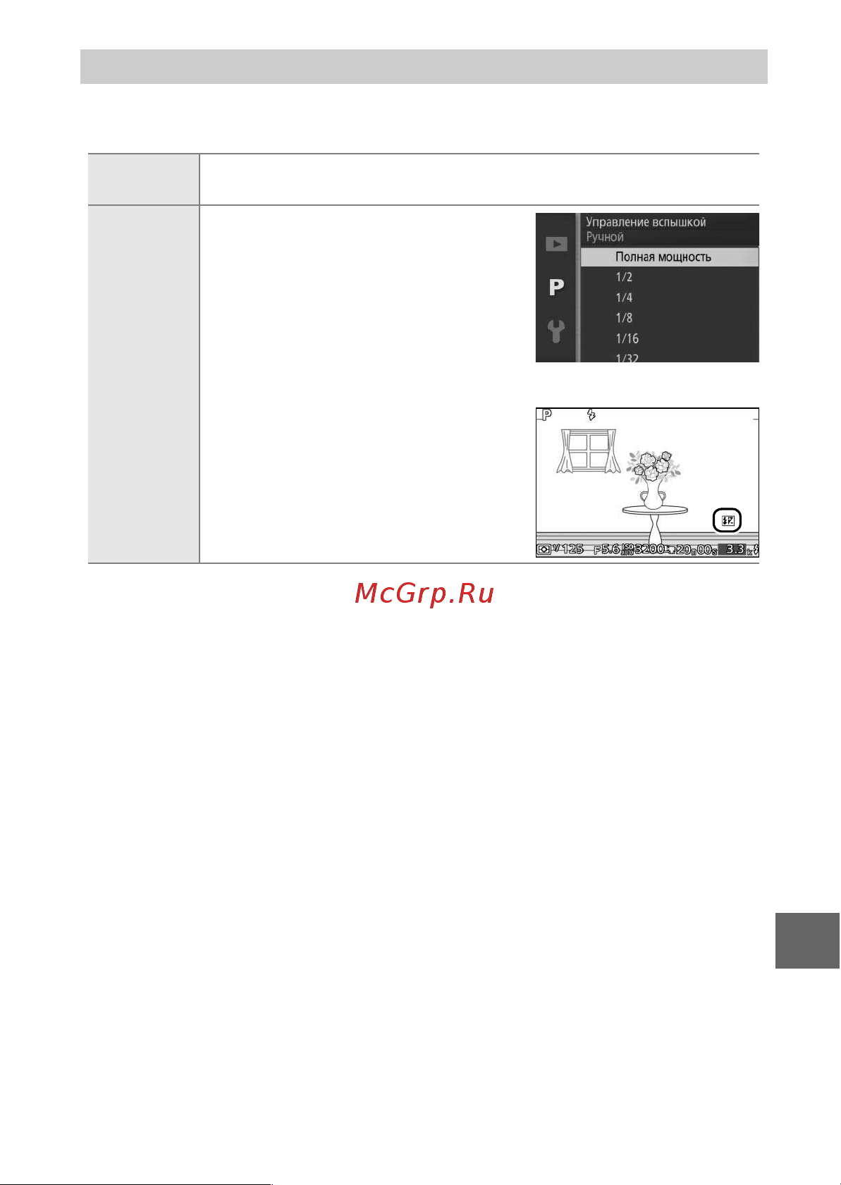 Nikon 1 V2 [177/236] Управление вспышкой