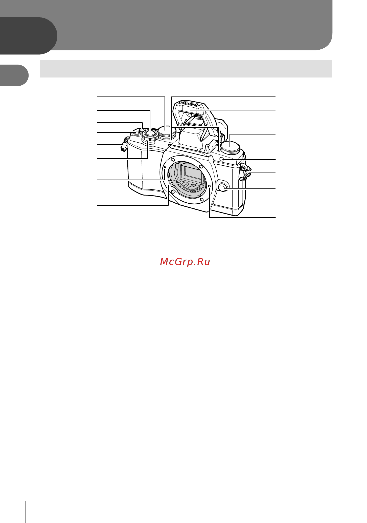Olympus OM-D E-M10 [10/158] Подготовка фотоаппарата и порядок работы