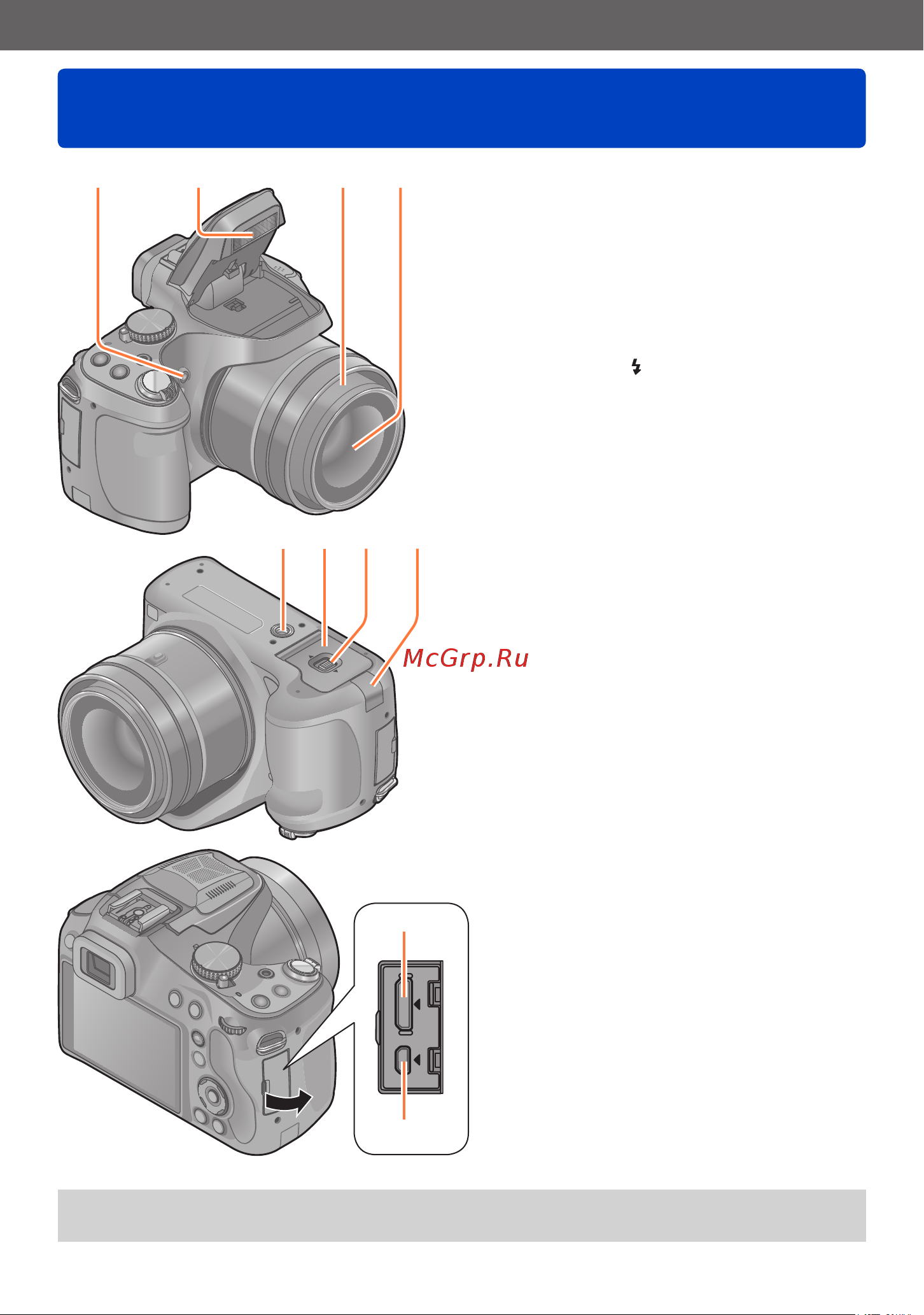 Panasonic DMC-FZ72 [10/226] Названия и функции основных частей