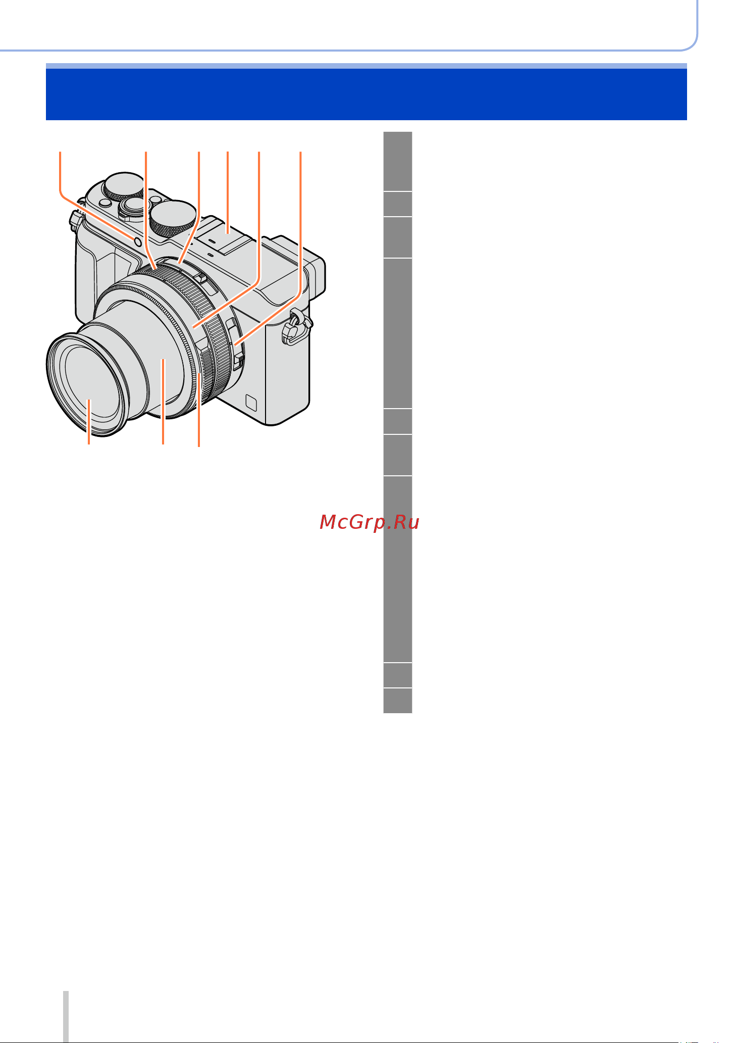 Panasonic DMC-LX100 [14/332] Названия и функции основных частей