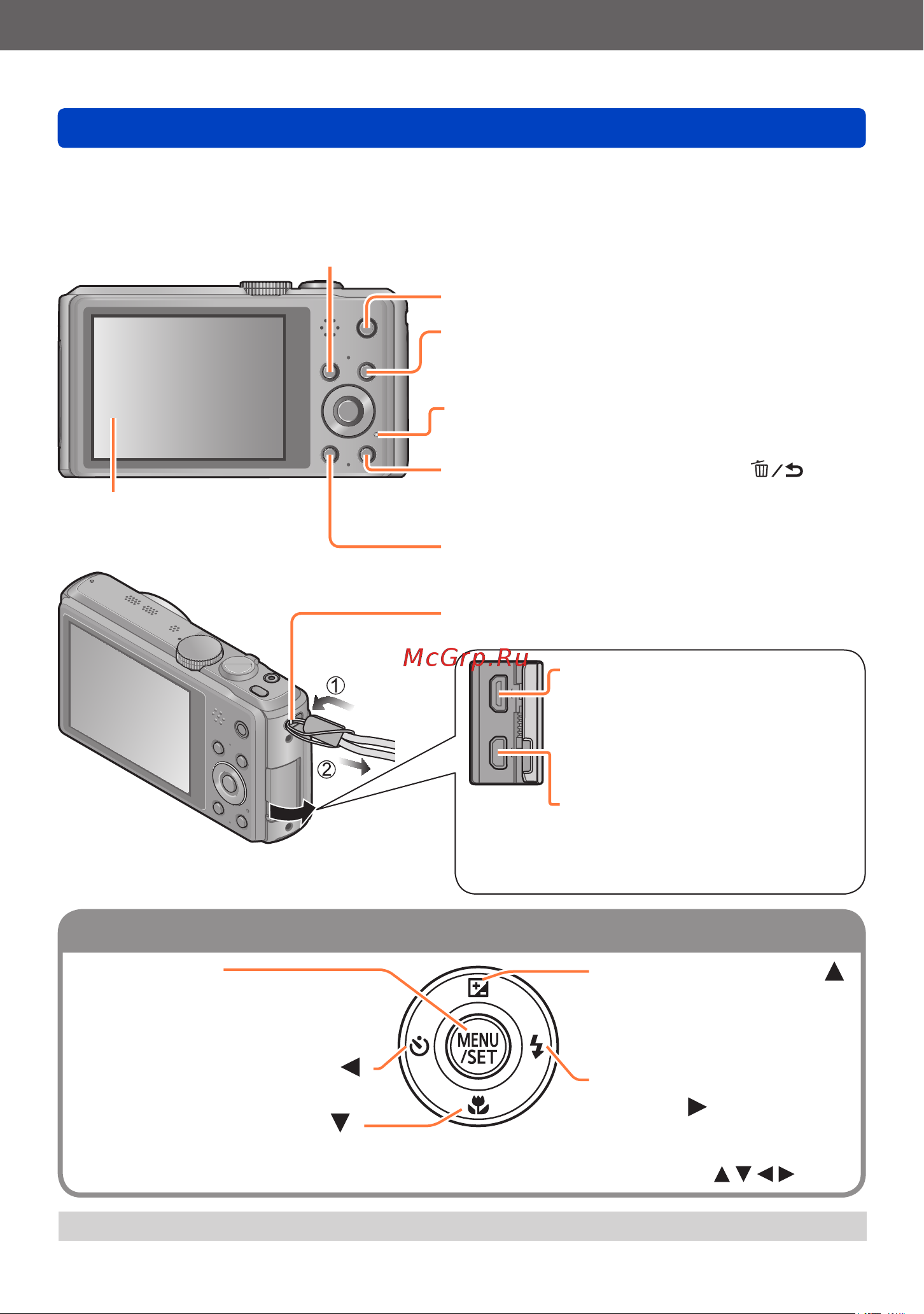 Panasonic DMC-TZ40 [14/314] Кнопка курсора