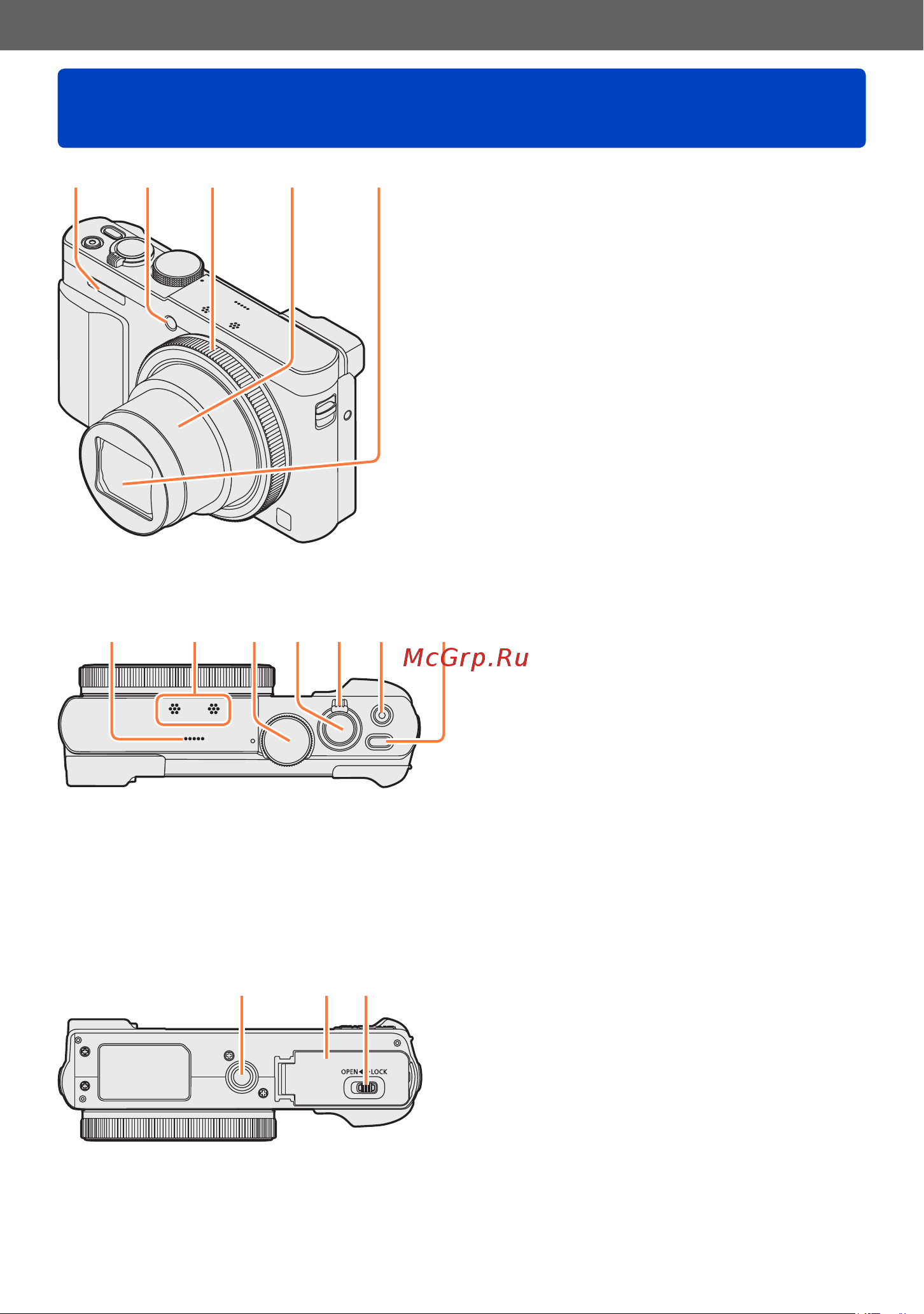 Panasonic DMC-TZ70 [11/305] Названия и функции основных частей
