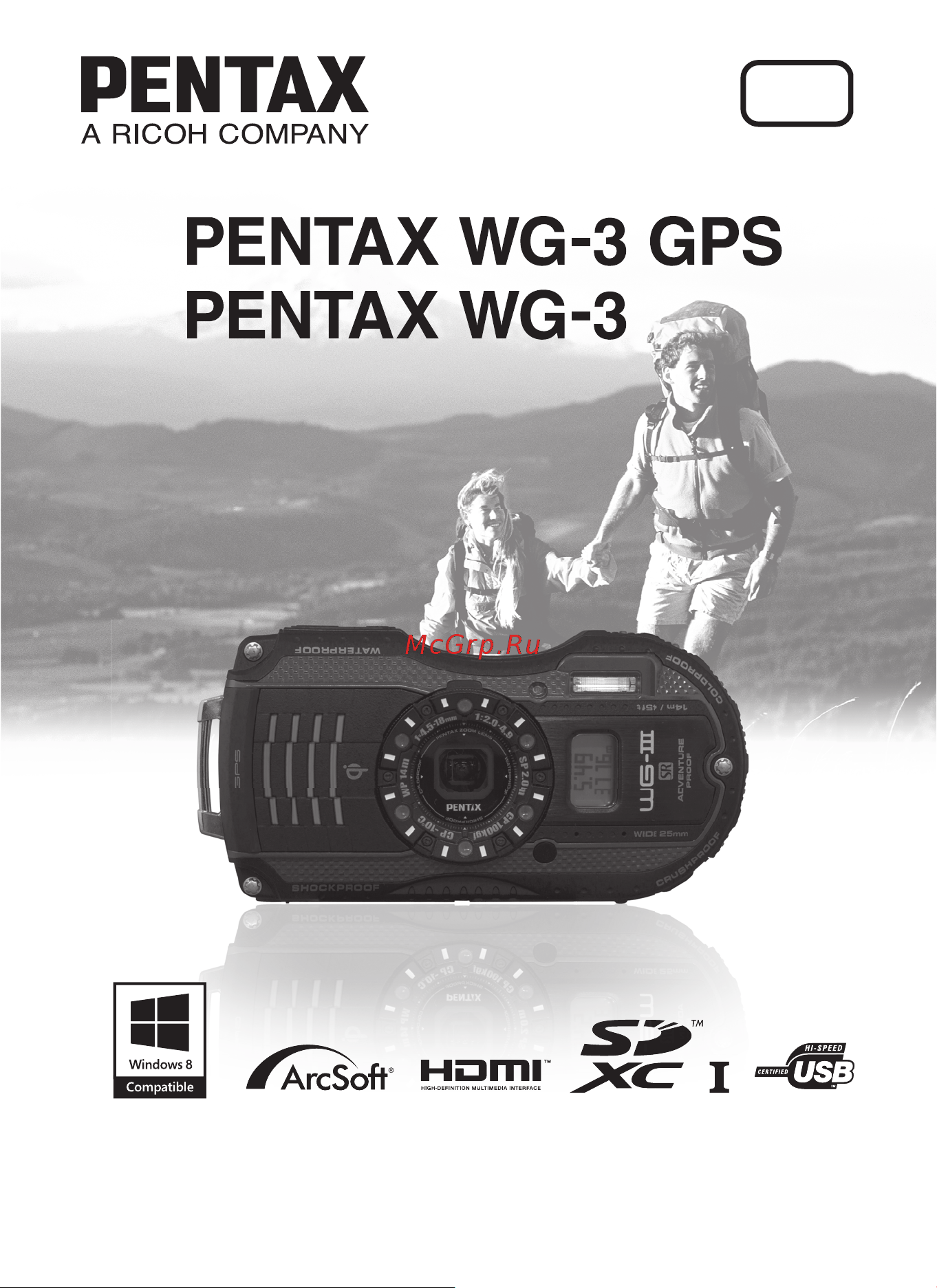 Pentax WG-3 (GPS) Руководство по эксплуатации онлайн