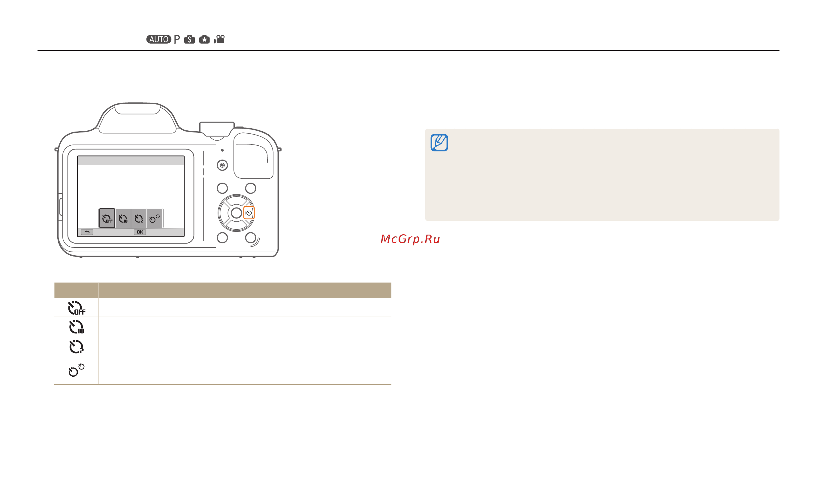 Samsung WB1102F [57/145] Автоспуск