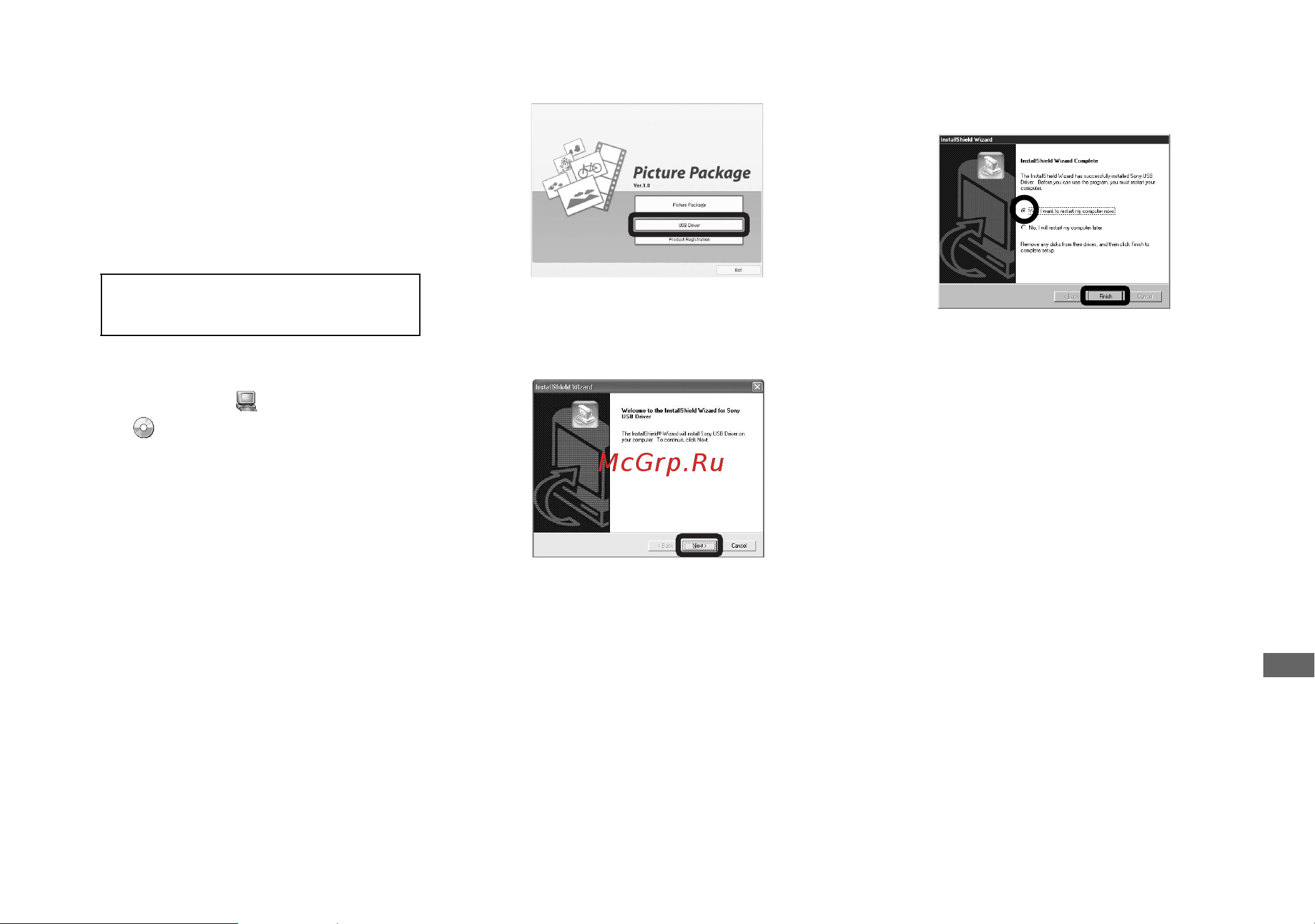 Sony DSC-P93A [221/268] Installera usb drivrutinen