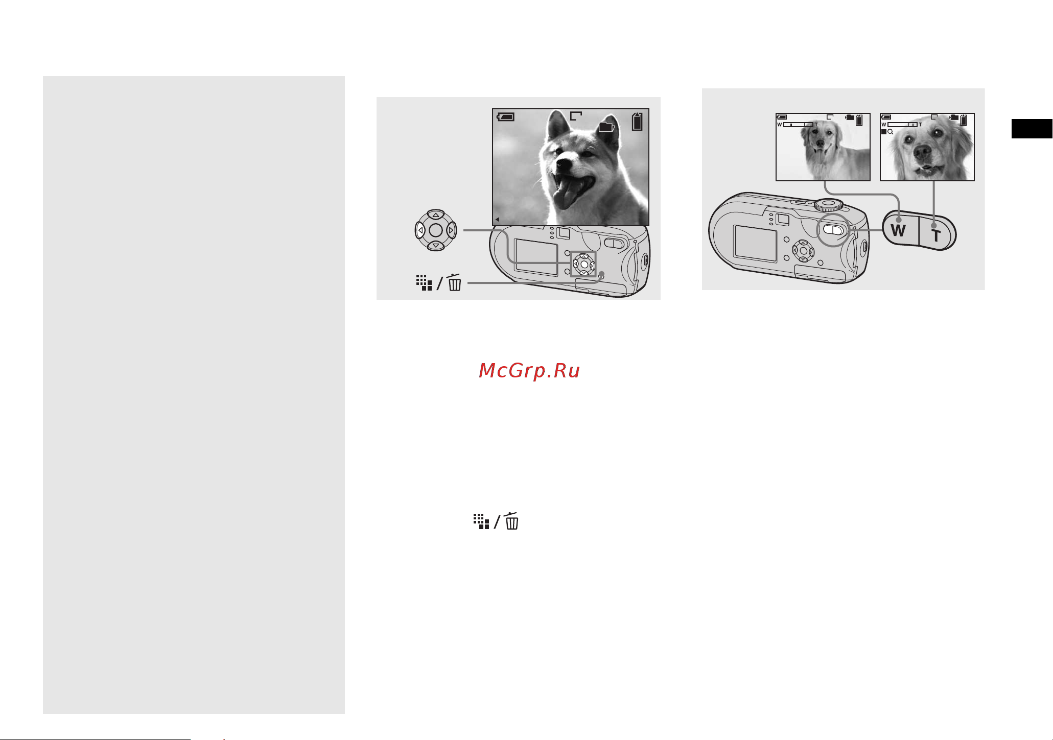 Sony DSC-P93A [27/268] Просмотр последнего отснятого изображения быстрый просмотр
