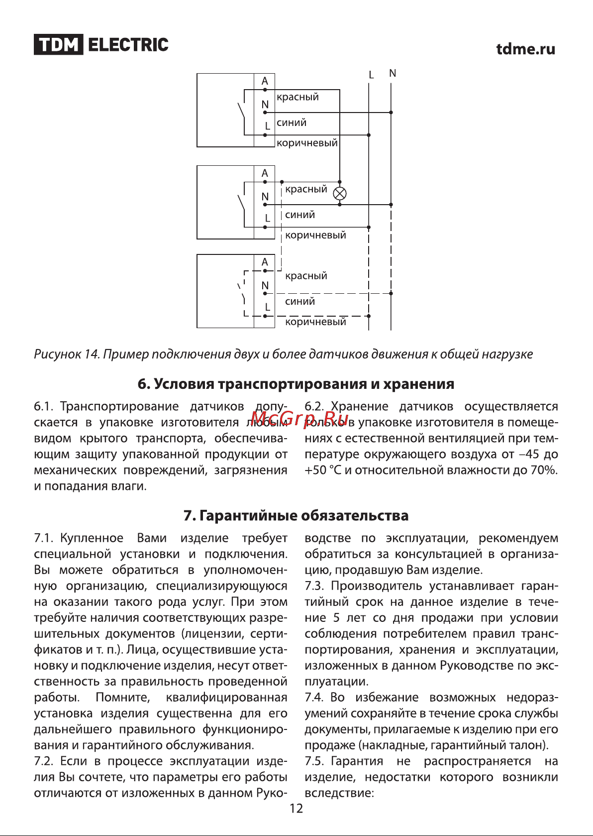 TDM Electric ДДТ-02 Руководство по эксплуатации онлайн [12/14] 741144