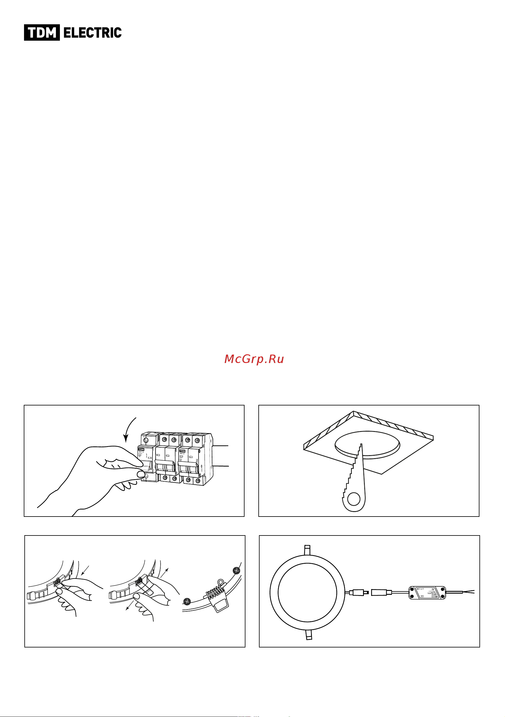 TDM Electric Даунлайт СВО SQ0329-0009 [3/6] Инструкция по монтажу