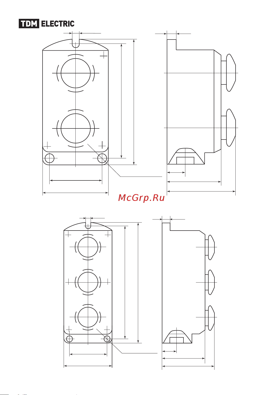 Тдм 212-2 У3, красная и черная кнопки, IP40 SQ0742-0003 [3/9] Рисунок 4 пке 212 2 пке 222 2