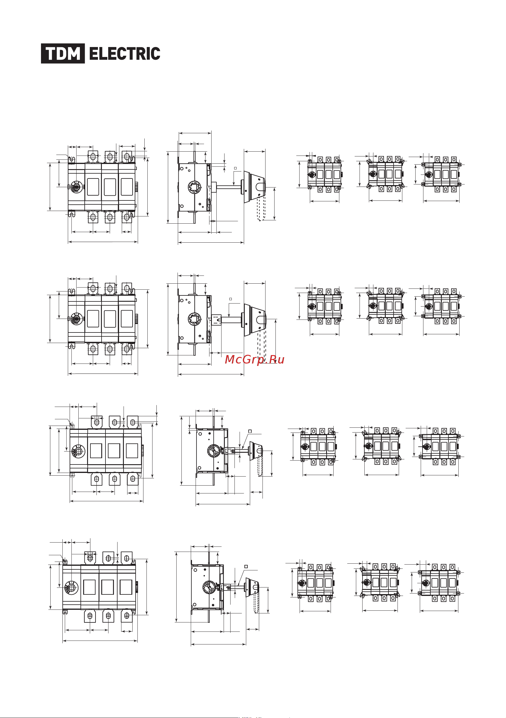 TDM Electric ВНК-37-1 3П SQ0744-0005 [4/11] Установка рукояток управления