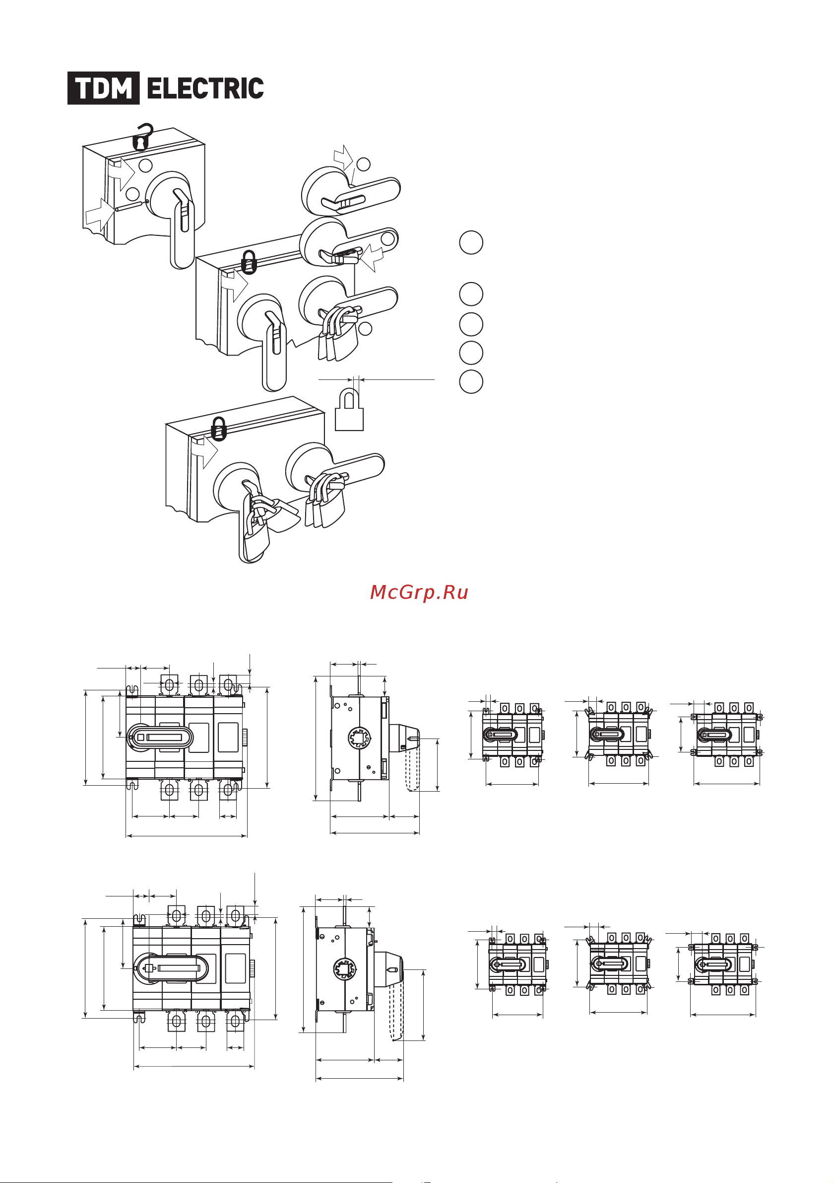 TDM Electric ВНК-37-1 3П SQ0744-0005 [6/11] Отогнуть дужку на себя