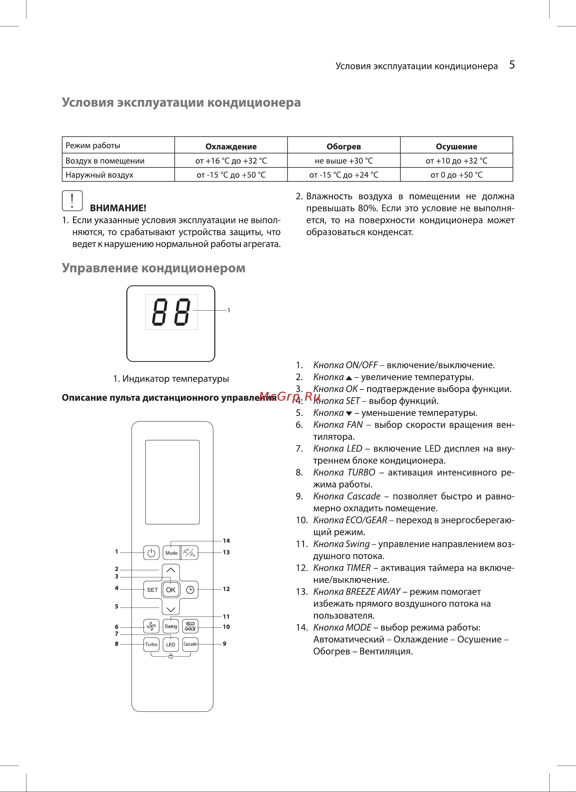 Ballu BSNI-13HN8 Boho Full-DC inverter Инструкция по эксплуатации онлайн [5/24] 744366