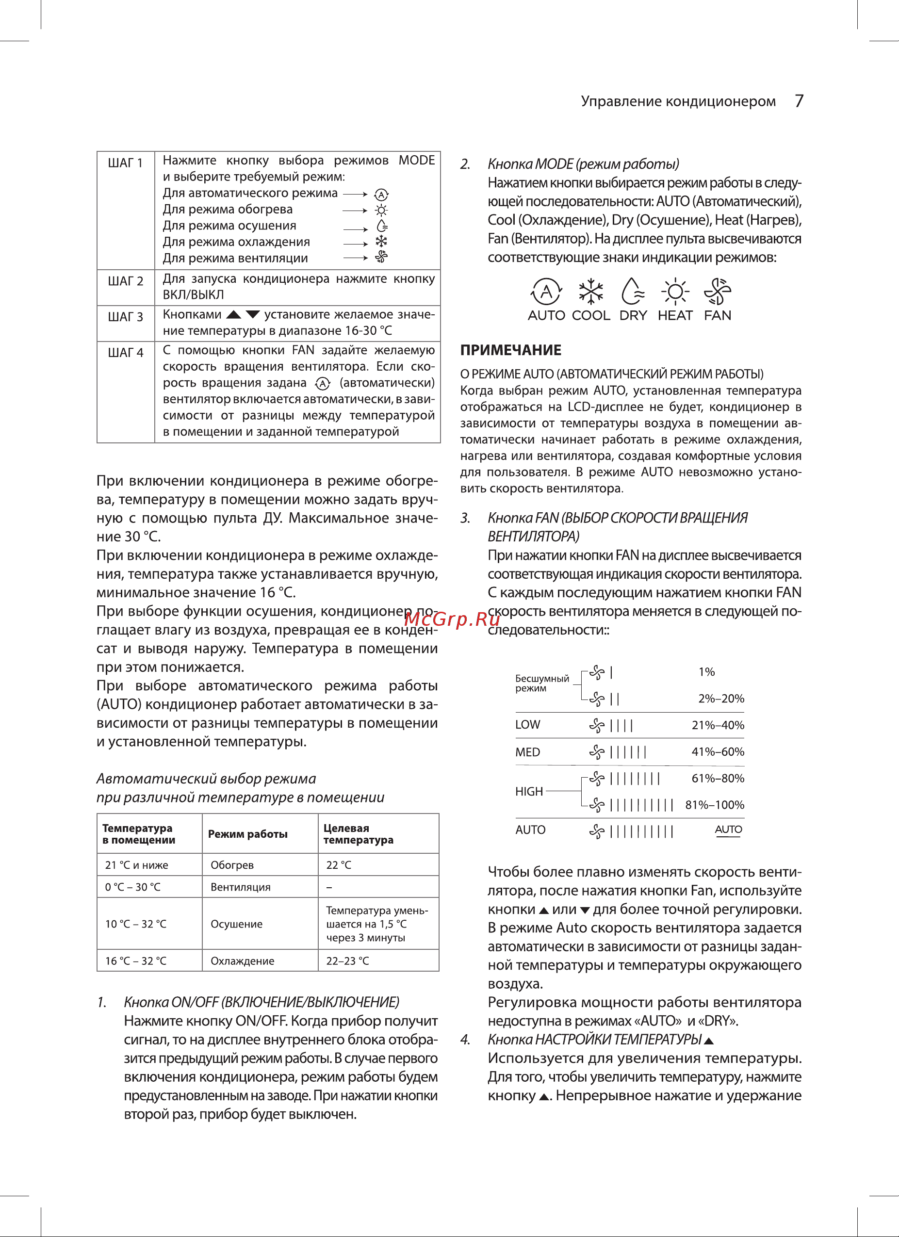Ballu BSNI-13HN8 Boho Full-DC inverter Инструкция по эксплуатации онлайн [7/24] 744366