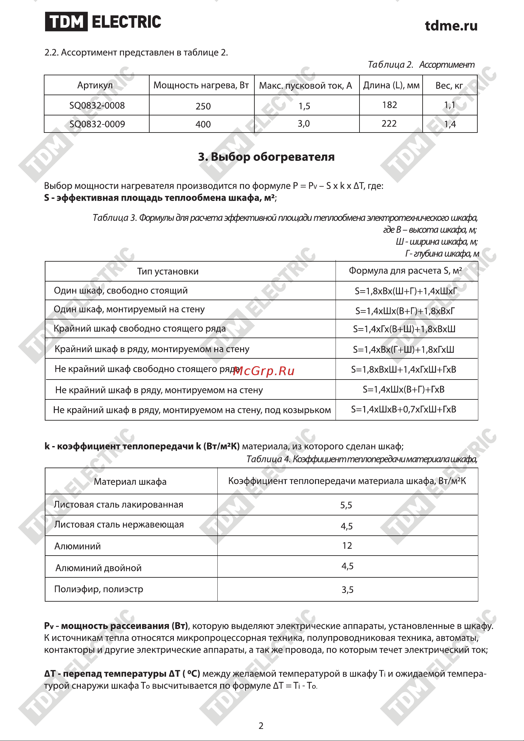 TDM Electric ОШВт-1200 SQ0832-0025 Руководство по Эксплуатации онлайн [2/18] 745115