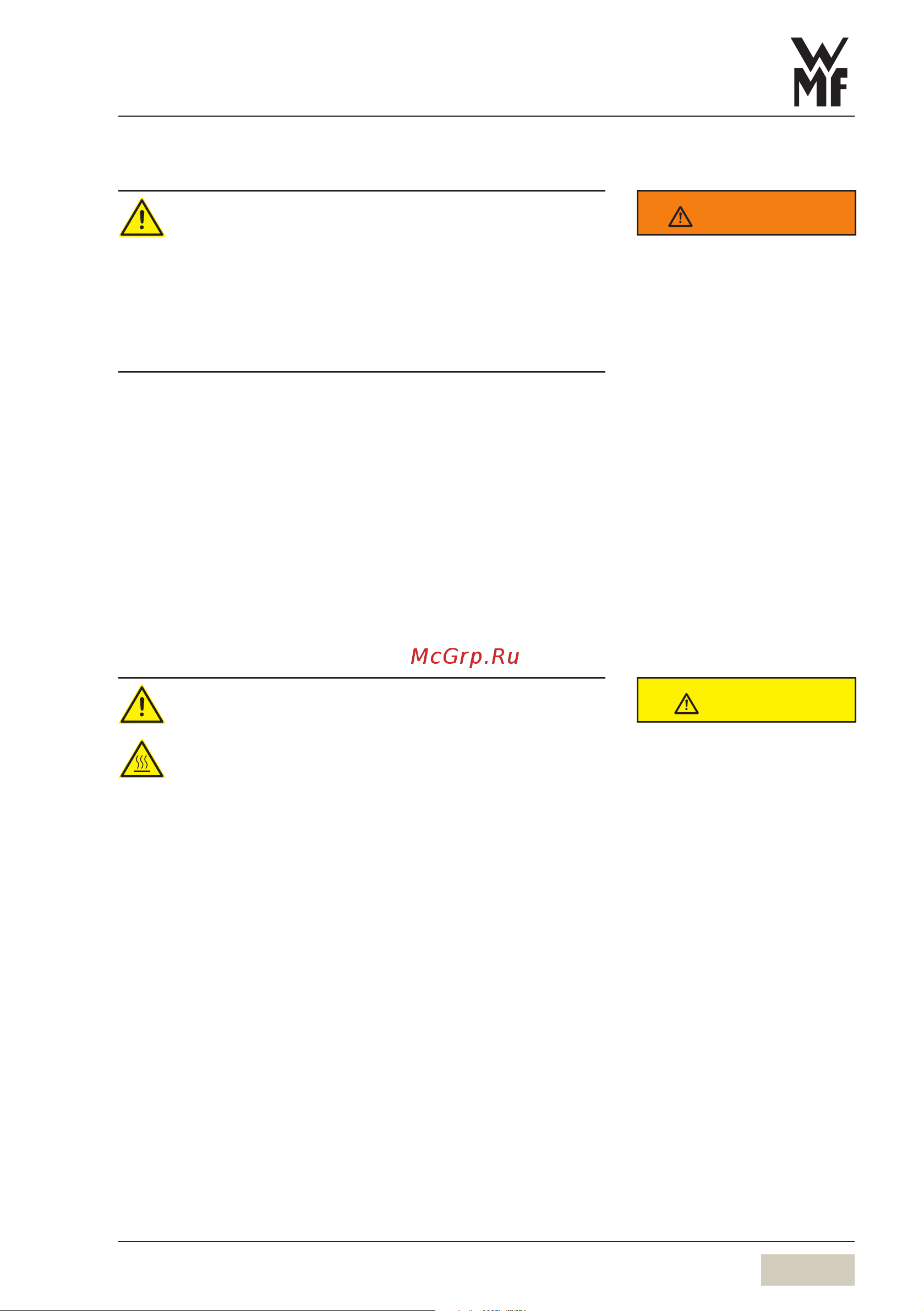 WMF 9000 F 03.8900.5010 [7/88] General safety instructions
