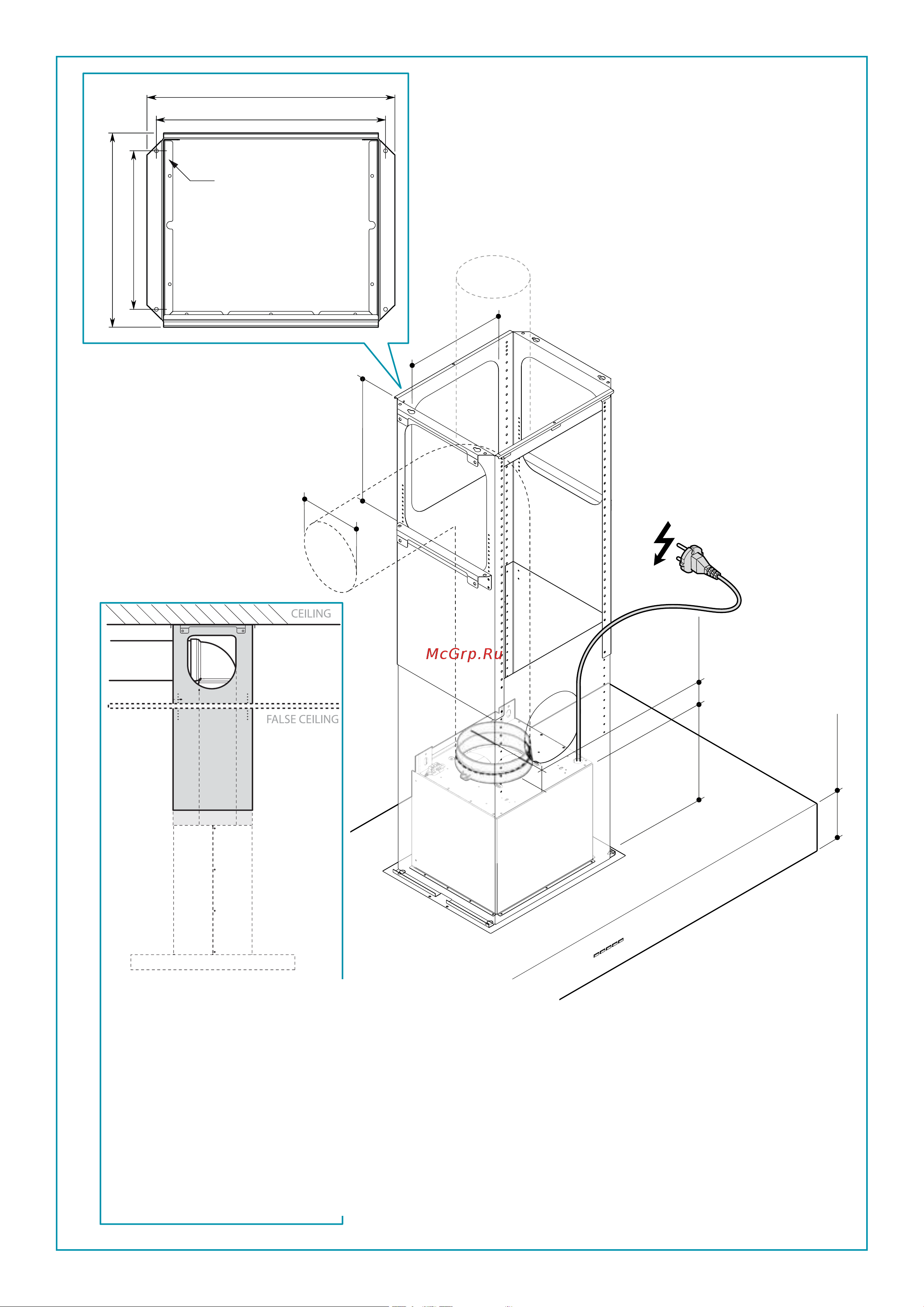Falmec Line Pro CLPI20.E3P2#ZZZI410F [3/52] Ø120 mm