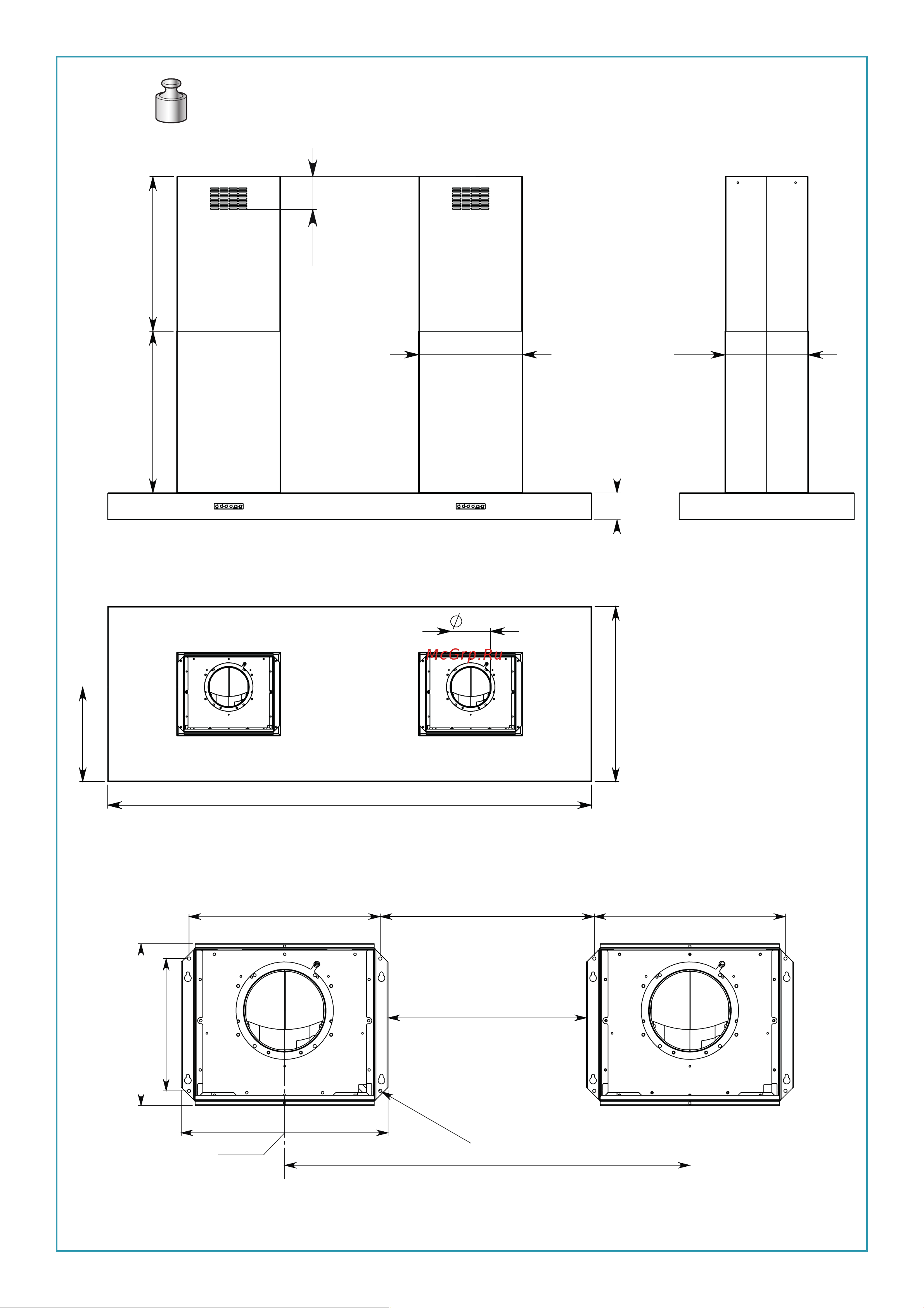 Falmec LUMINA NRS ISOLA WHITE CLMI90.00P2#BCOI490F [3/64] Horizon 180 93 kg