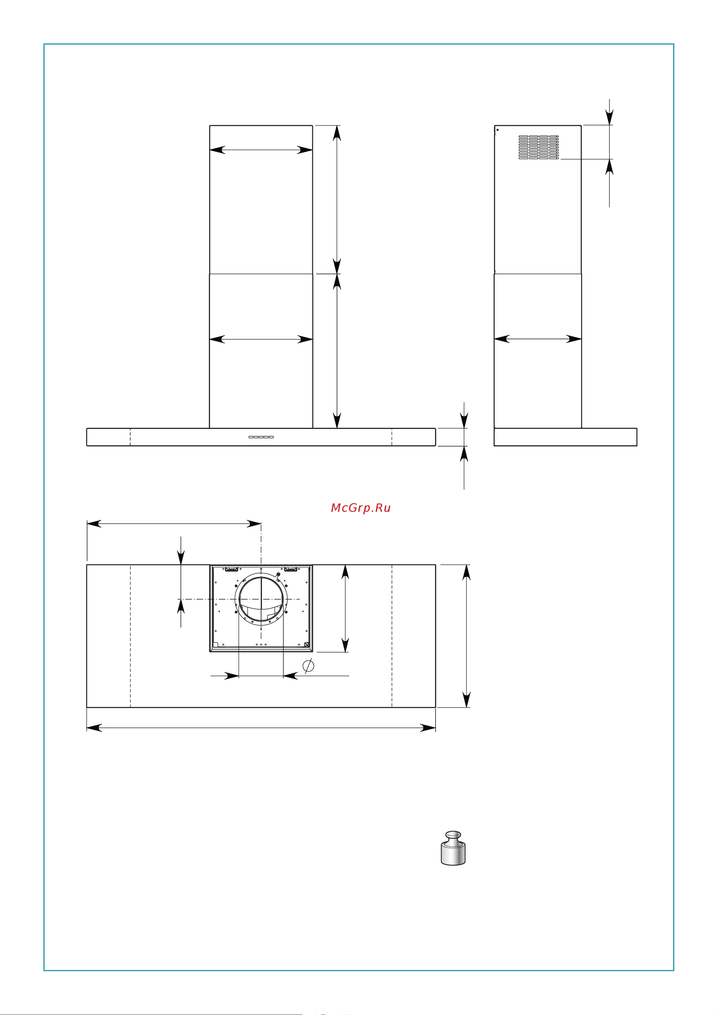 Falmec LUMINA NRS GLASS STEEL CLMN20.00P2#NEUI490F [4/72] Plane 90 34 kg plane 120 36 kg