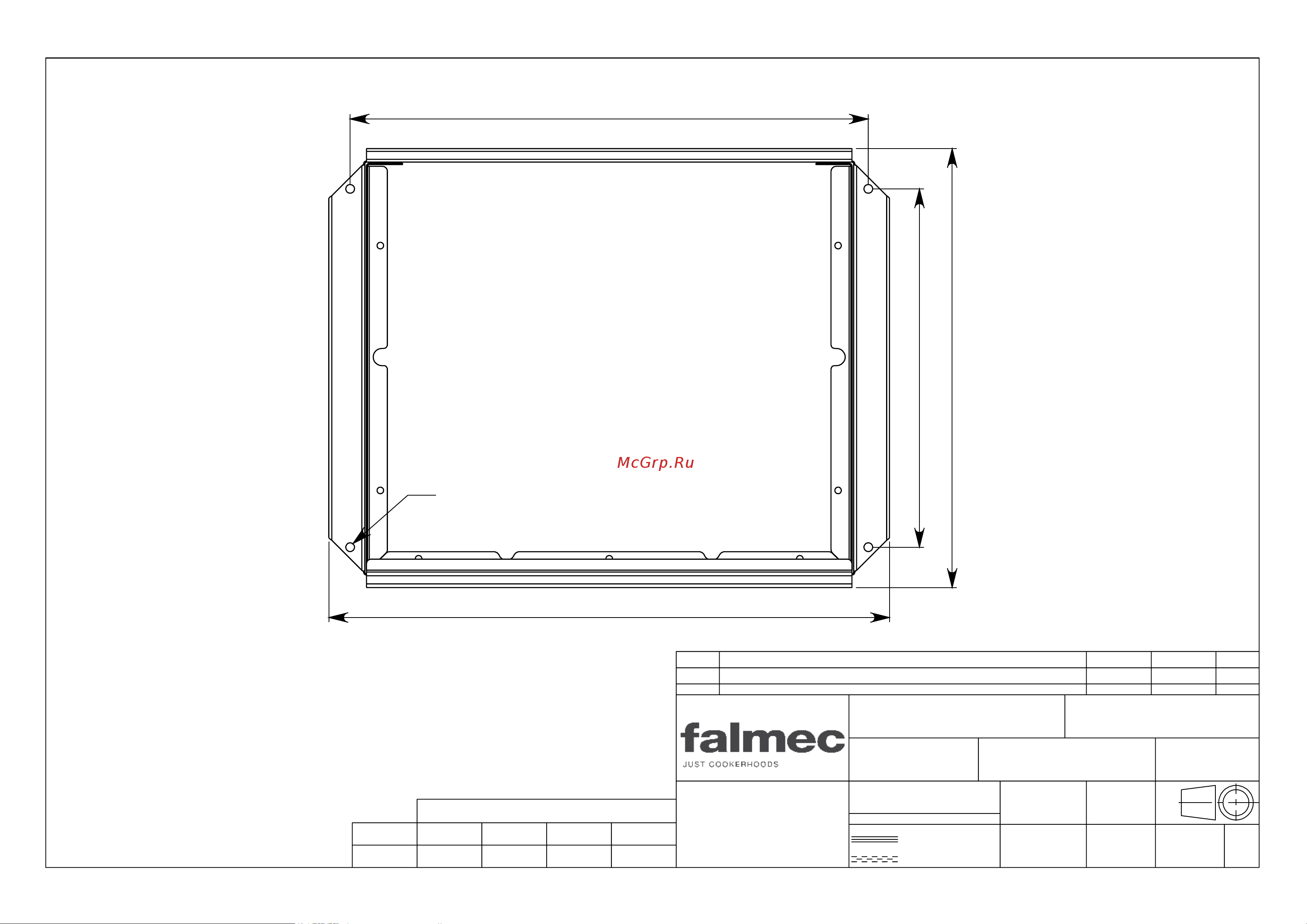 Falmec LUMINA NRS ISOLA GLASS STEEL CLMI90.00P2#NEUI490F Схема креплений онлайн
