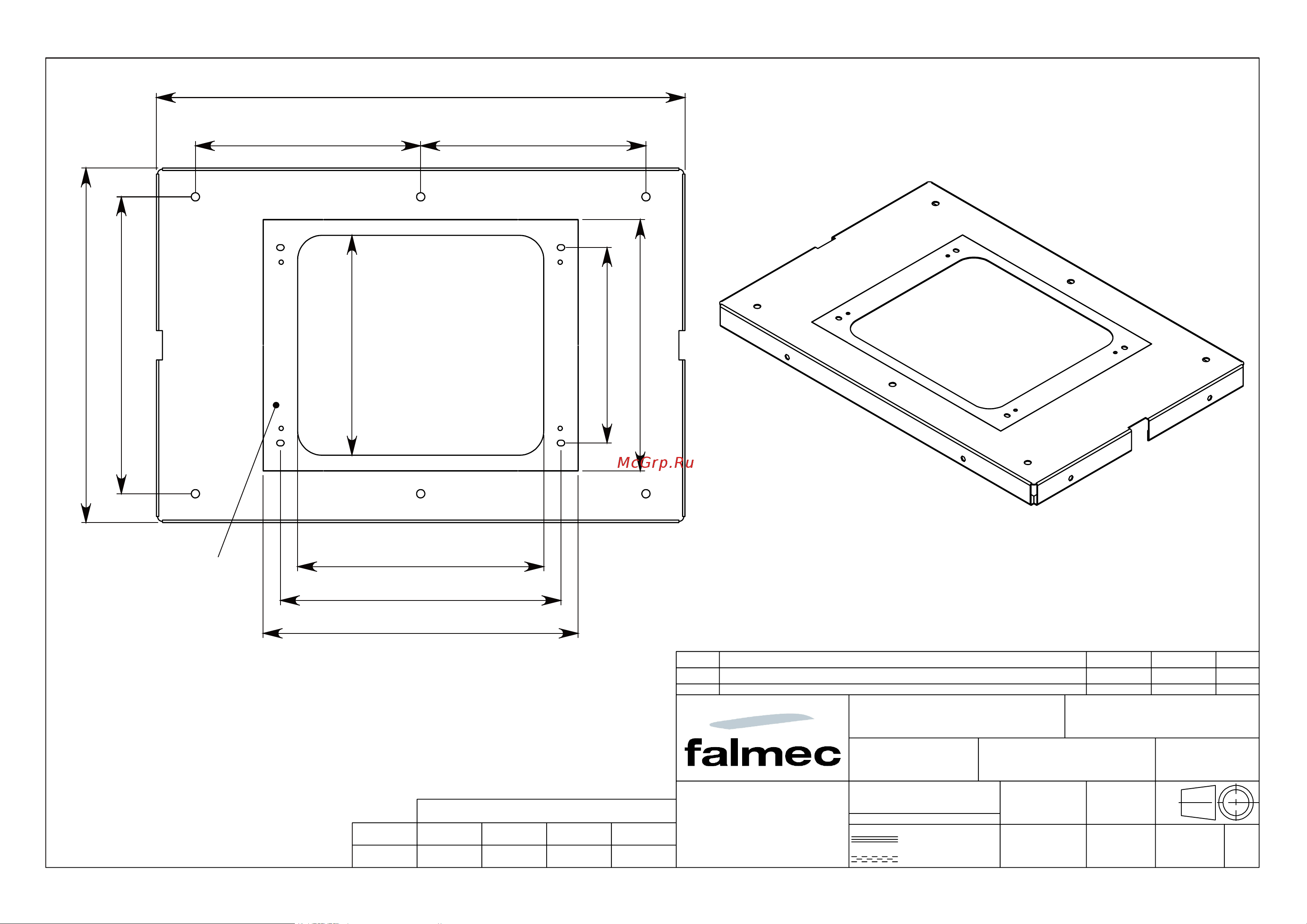 Falmec LAGUNA ISOLA WHITE Схема креплений островной модели онлайн