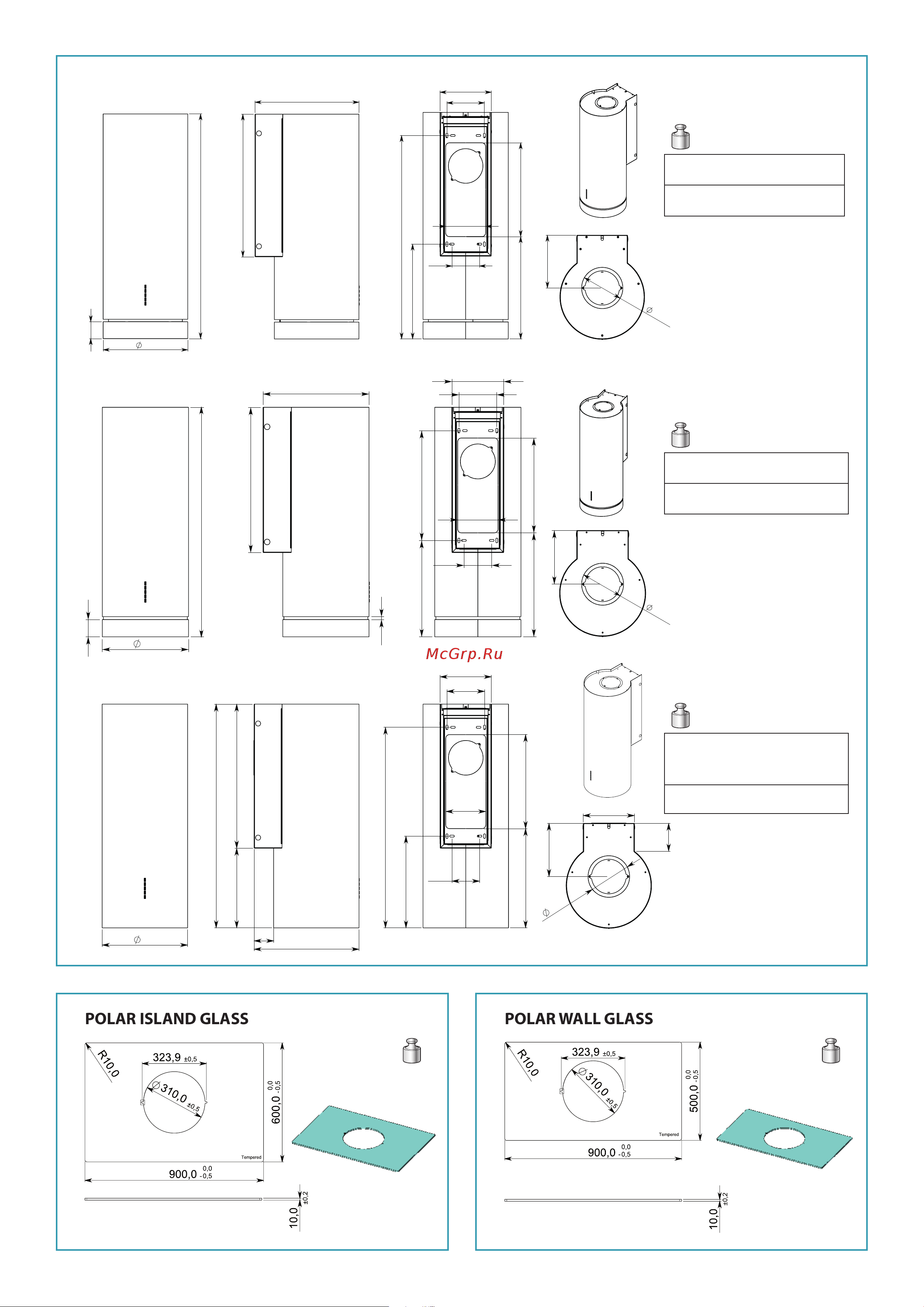 Falmec POLAR LIGHT ISOLA STEEL CPOI90.E2P1#ZZZI491F [3/64] Parete wall