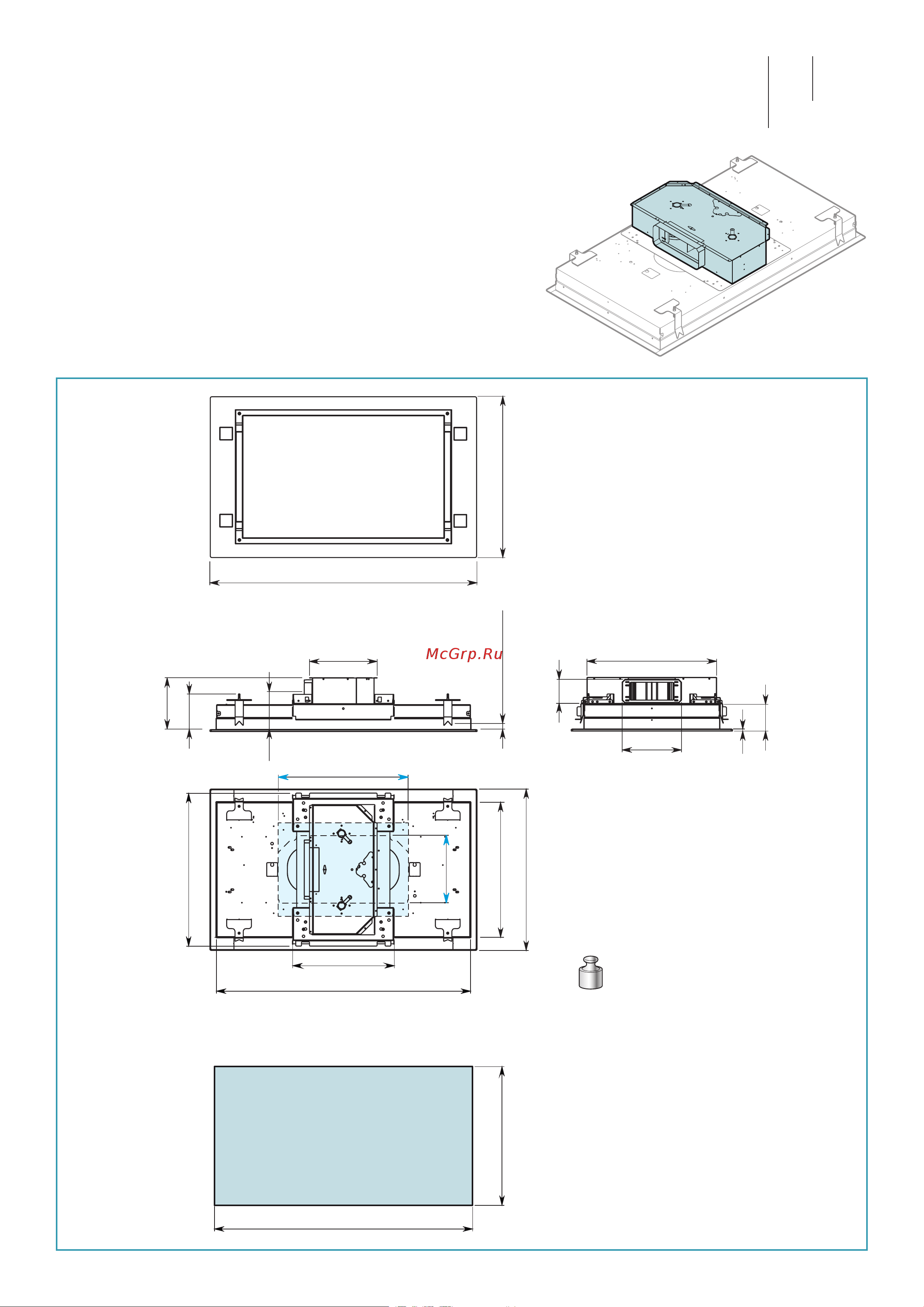 Falmec SIRIO ISOLA 90 CSJI90.E3P2#ZZZF400F [3/68] Dimensione foratura hole sizes
