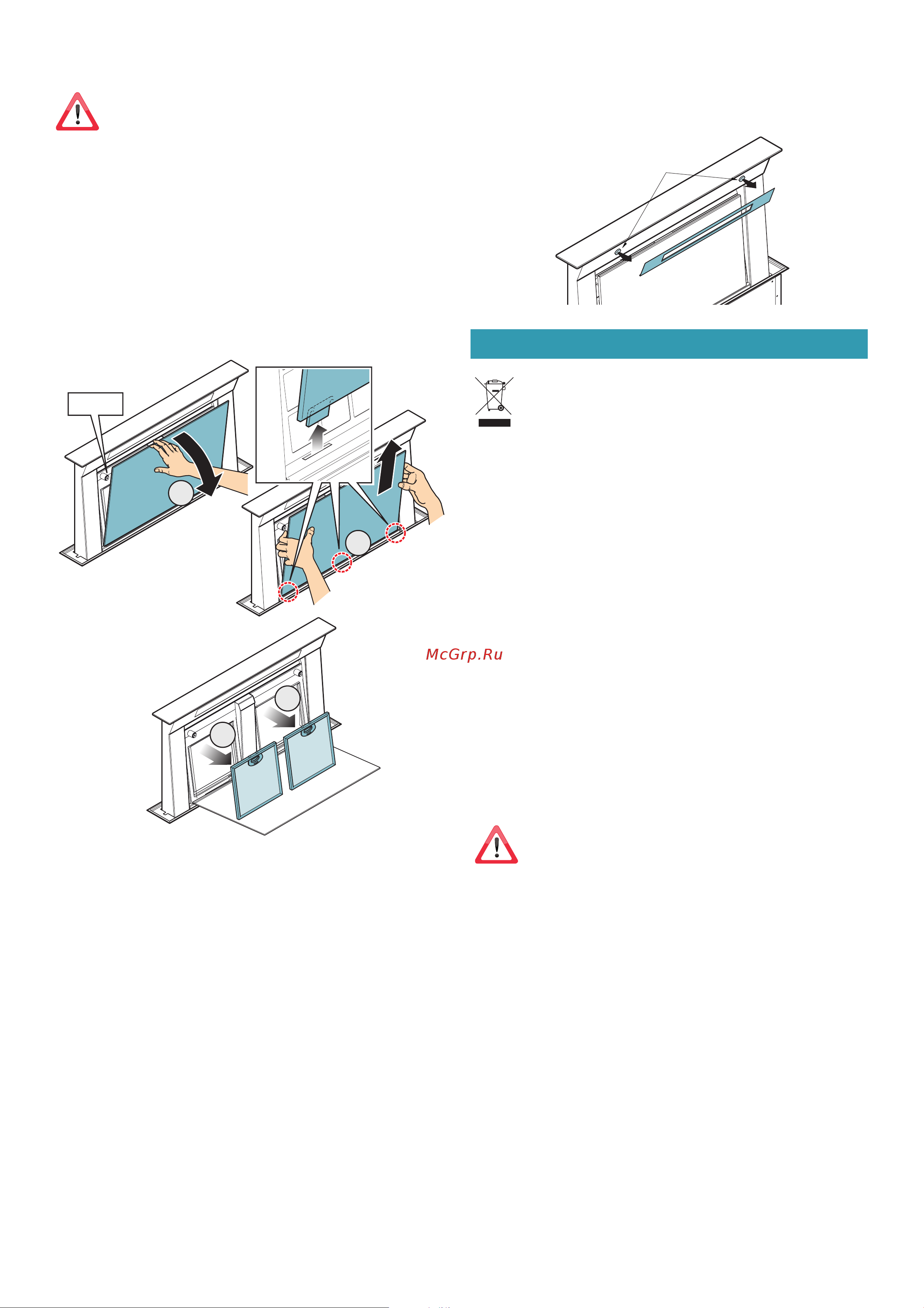 Falmec DOWNDRAFT GLASS WHITE CDDW20.E1P2#ZZZF400F [64/88] Eliminação no final de vida útil do aparelho