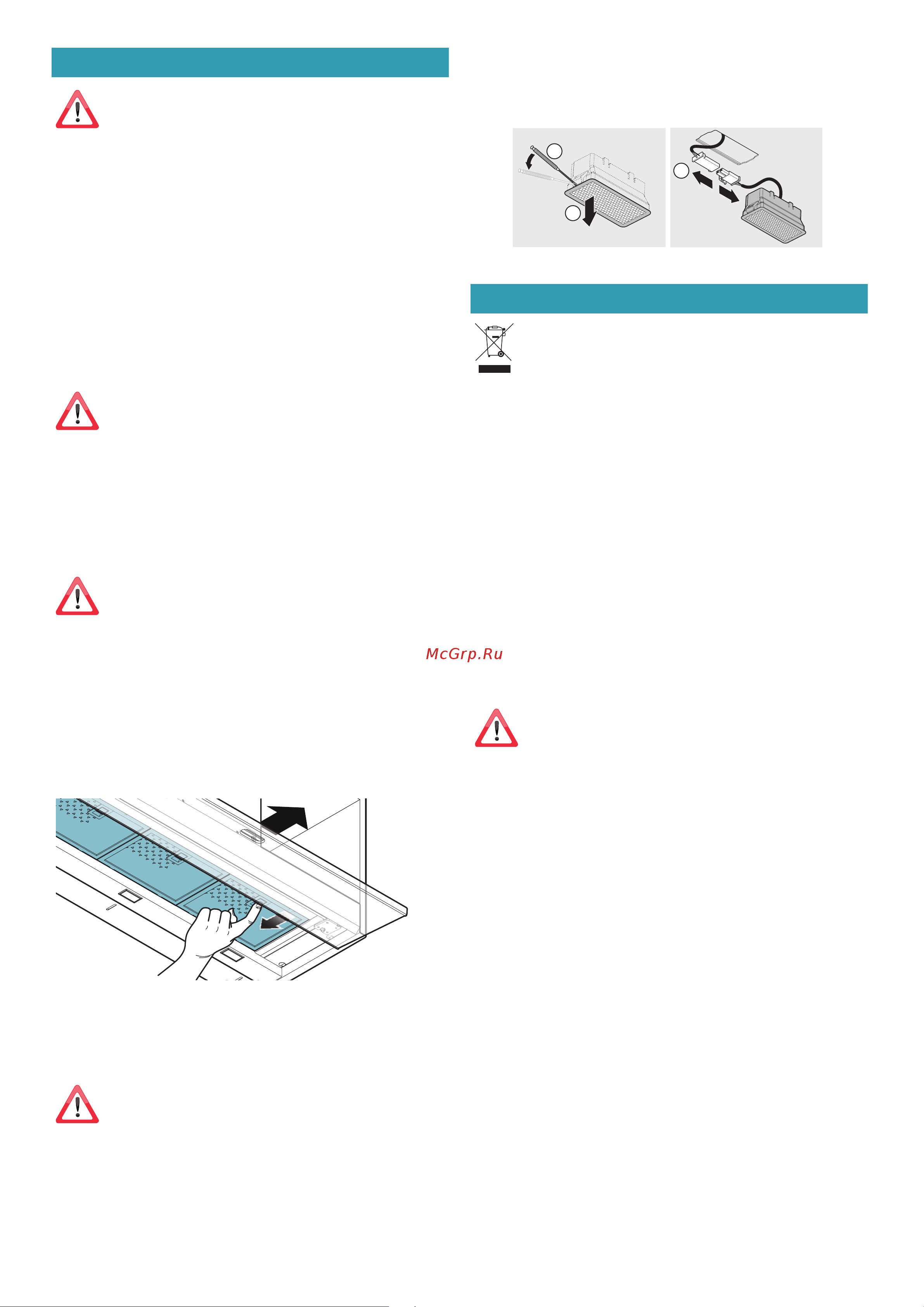 Falmec MOVE 90 GREEN TECH WH CMKN90.E4P2#ZZZF490F [18/72] Disposal after end of useful life