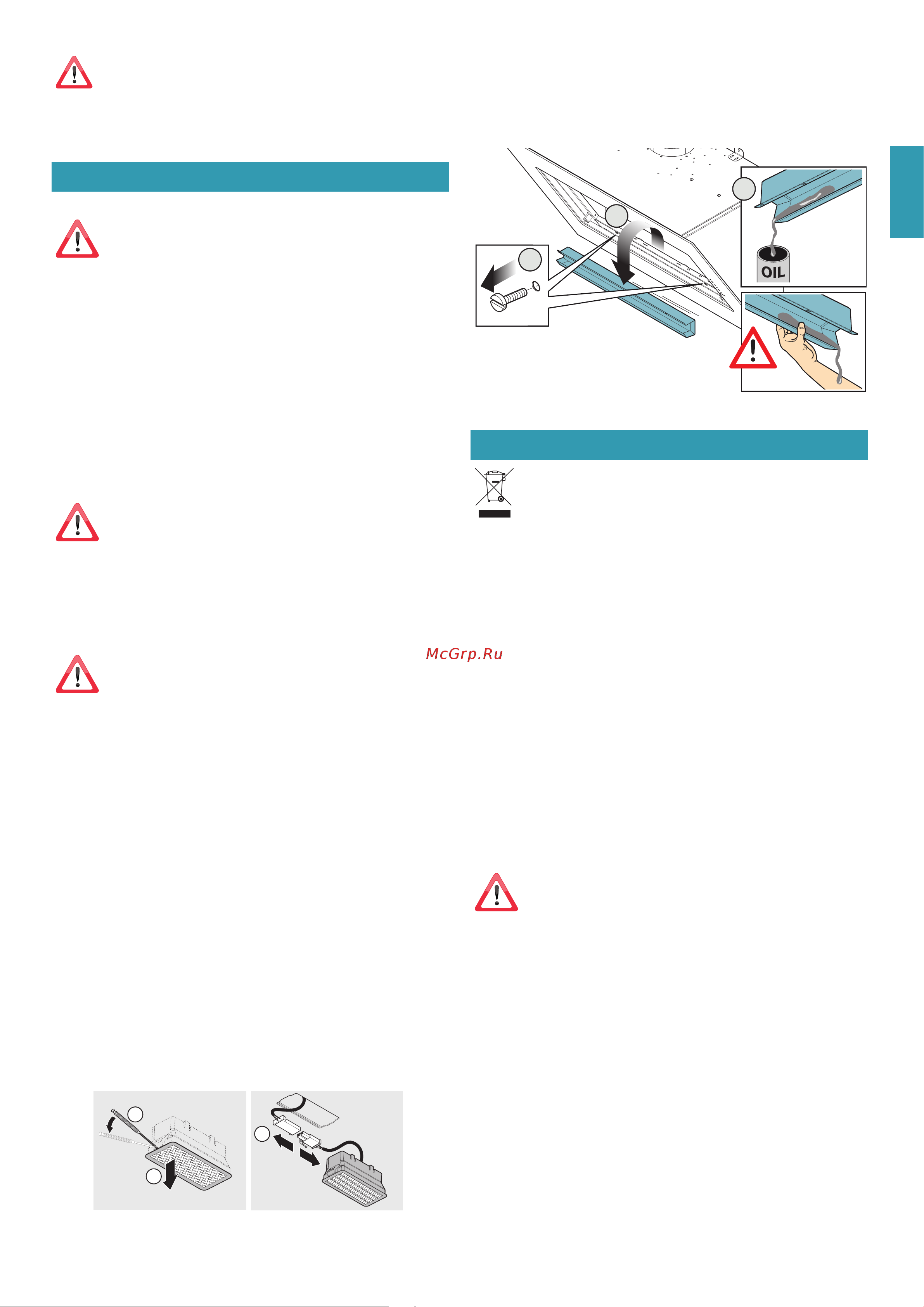 Falmec QUASAR GLASS BK 90 GREEN TECH CQPN90.E1P2#ZZZN491F [21/76] Disposal after end of useful life