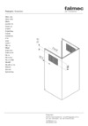 Falmec PLANE WHITE CPCN90.E0P2#ZZZB491F Чертеж прорезей воздуховода