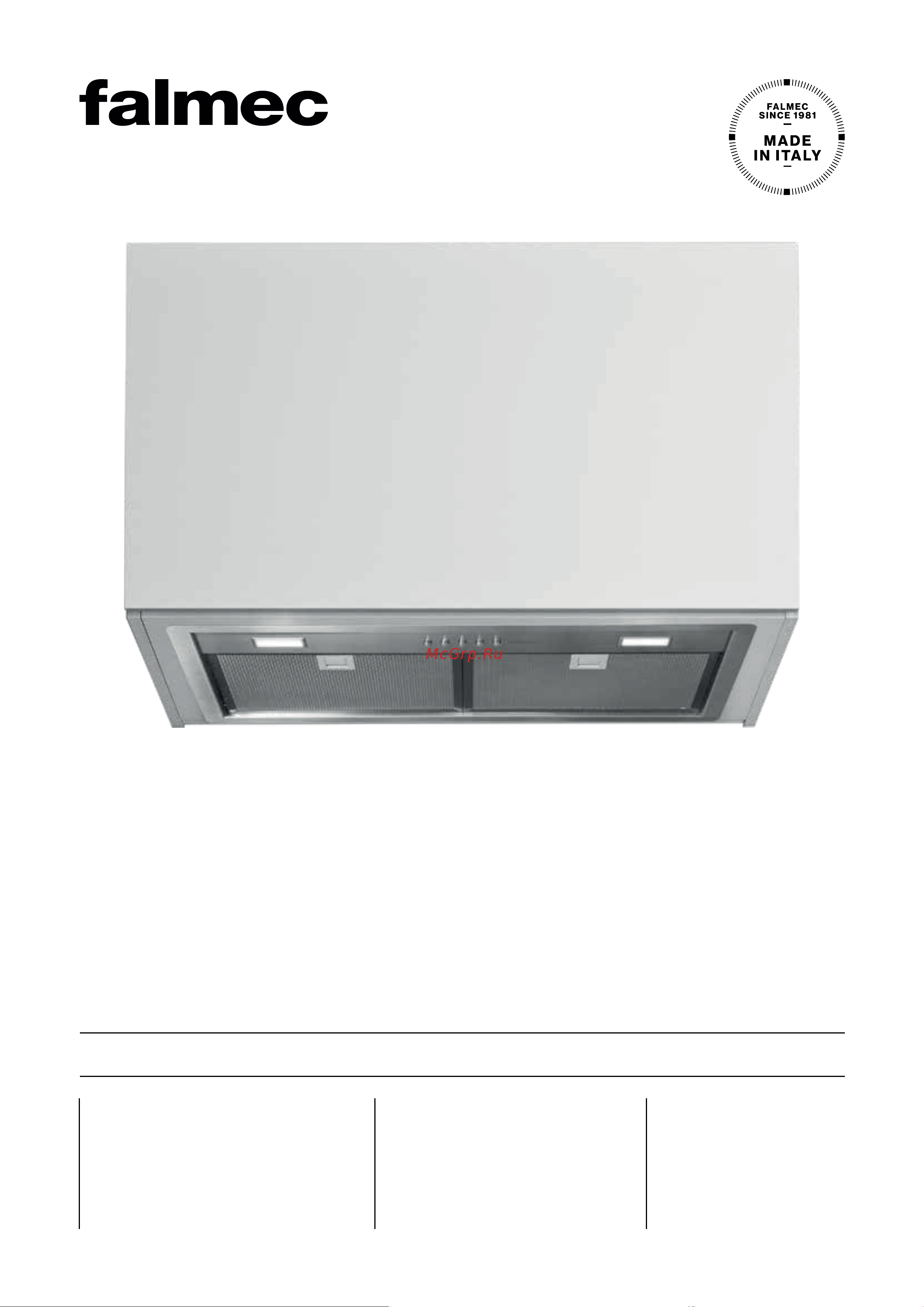 Falmec BUILT-IN 50 CBIN50.E1#ZZZ3460F Инструкция онлайн