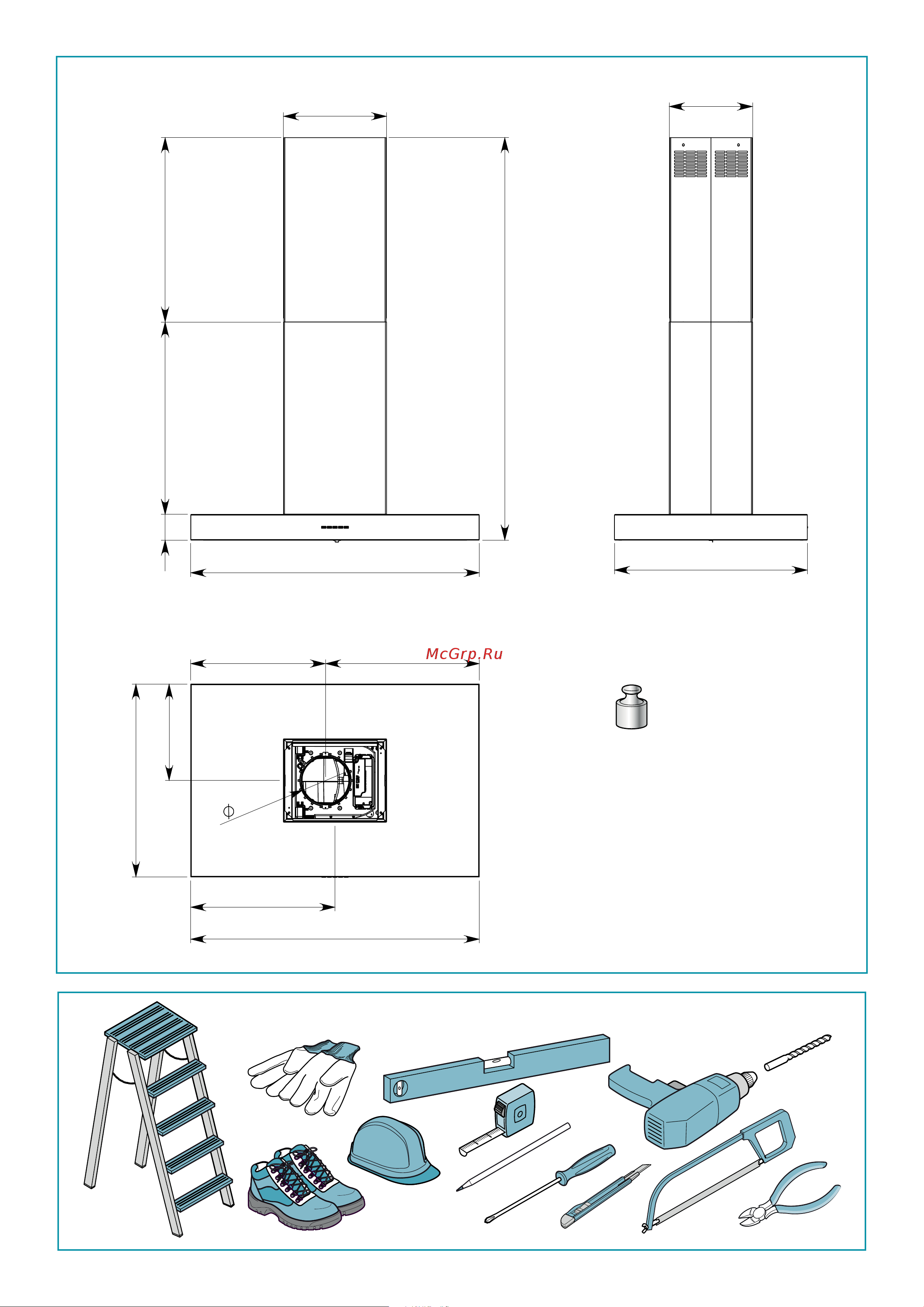 Falmec PLANE NO DROP ISOLA 90 CPLI90.E21P2#ZZZI490F [2/68] Plane no drop 35 kg