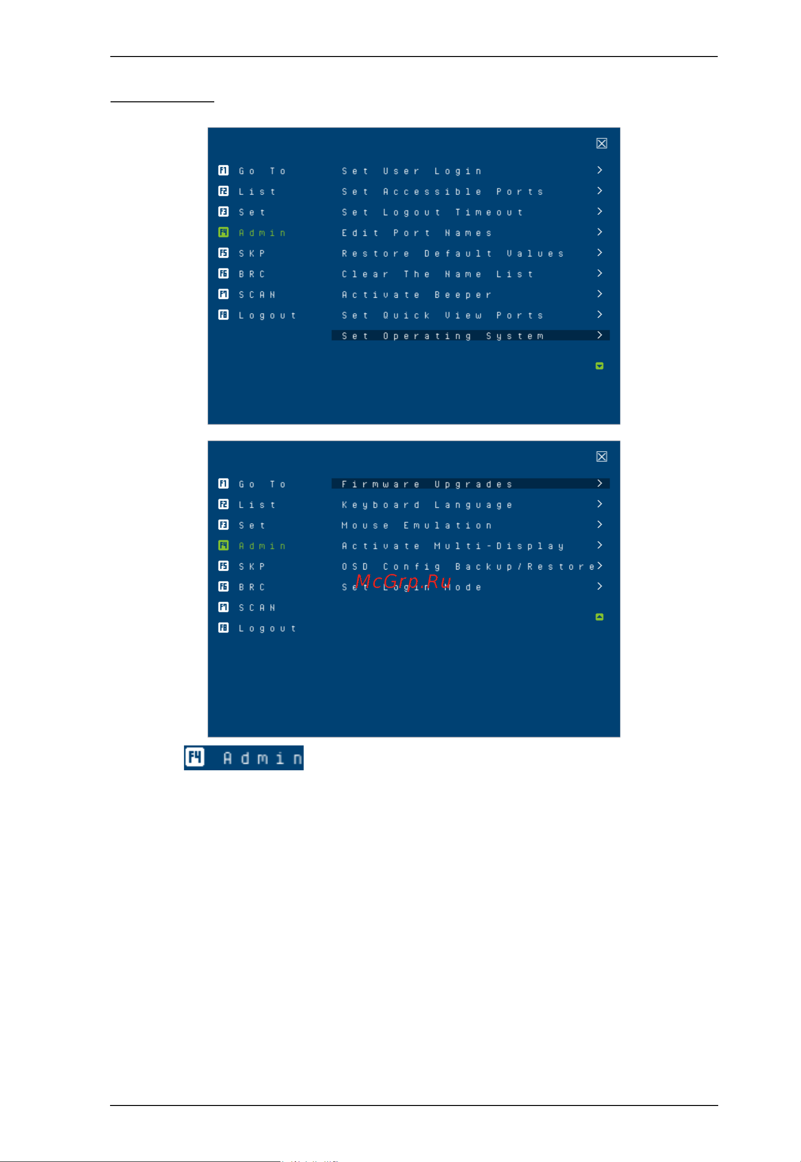 Aten CS18216 [51/112] F4 admin