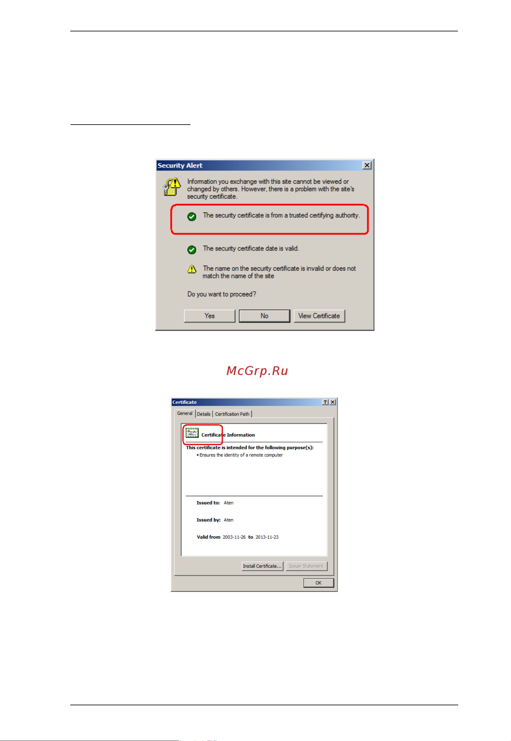 Aten CN8600 [153/167] Certificate trusted