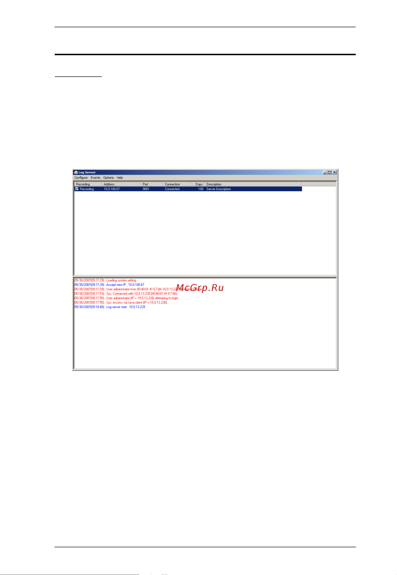 Aten CN8000A [145/203] The log server main screen
