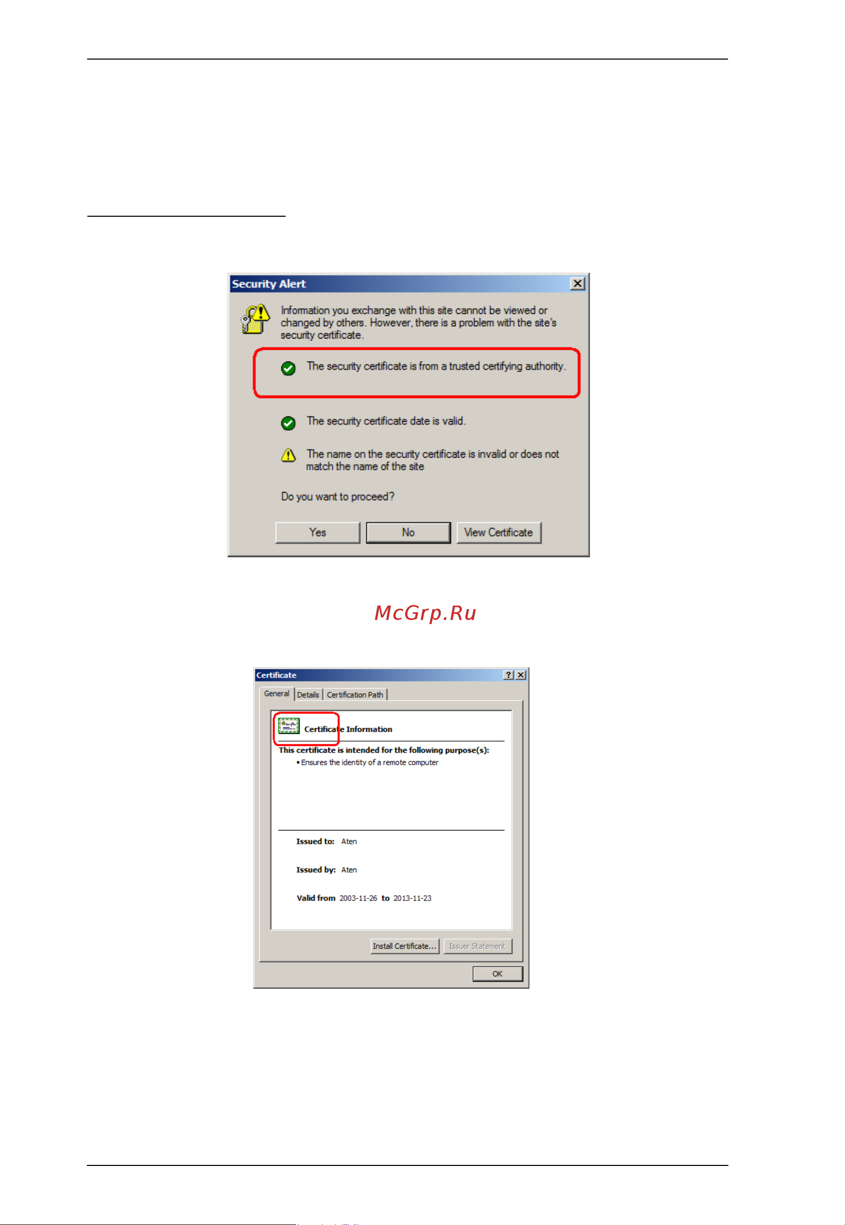 Aten CN8000A [184/203] Certificate trusted