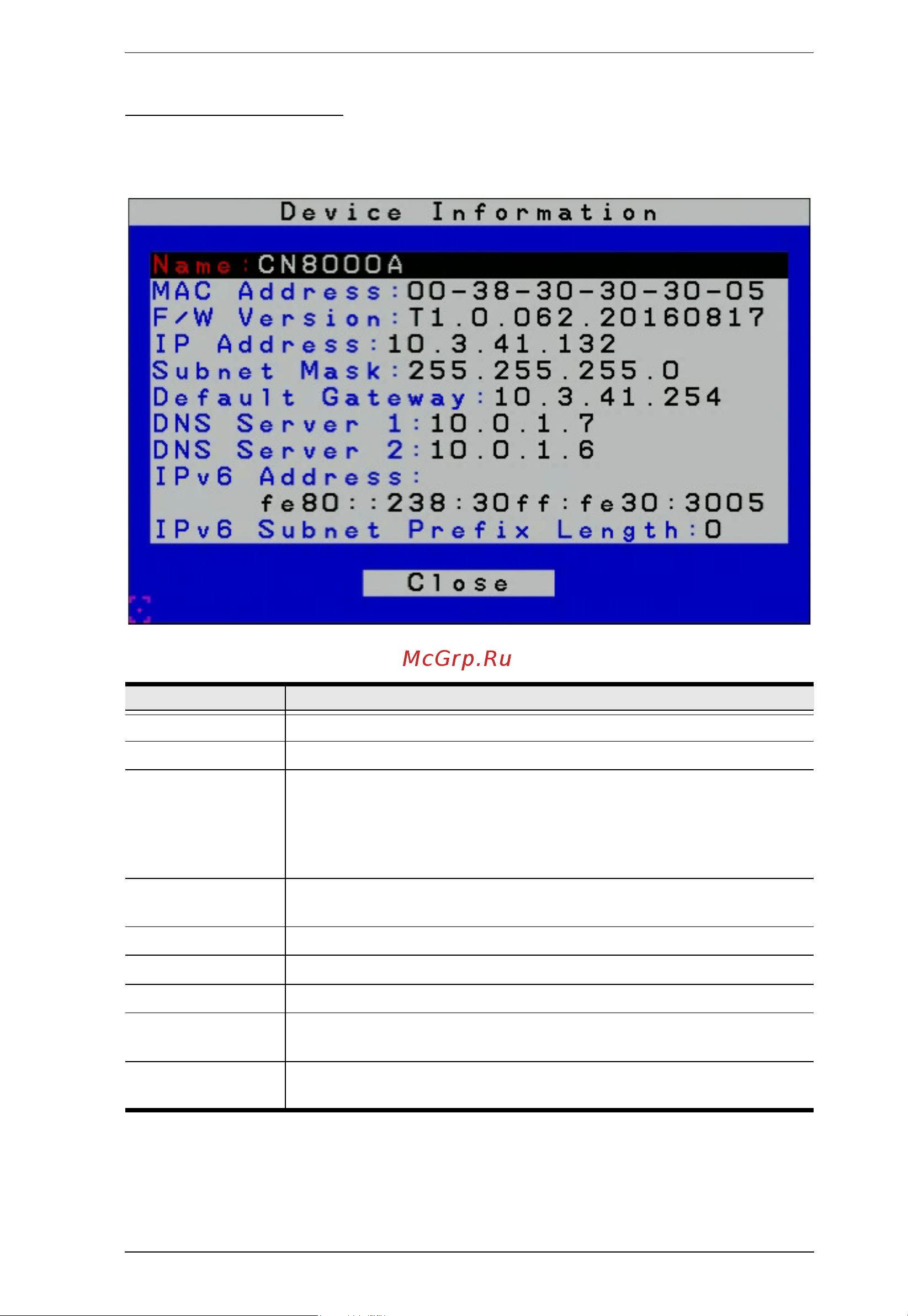 Aten CN8000A [35/203] Device information