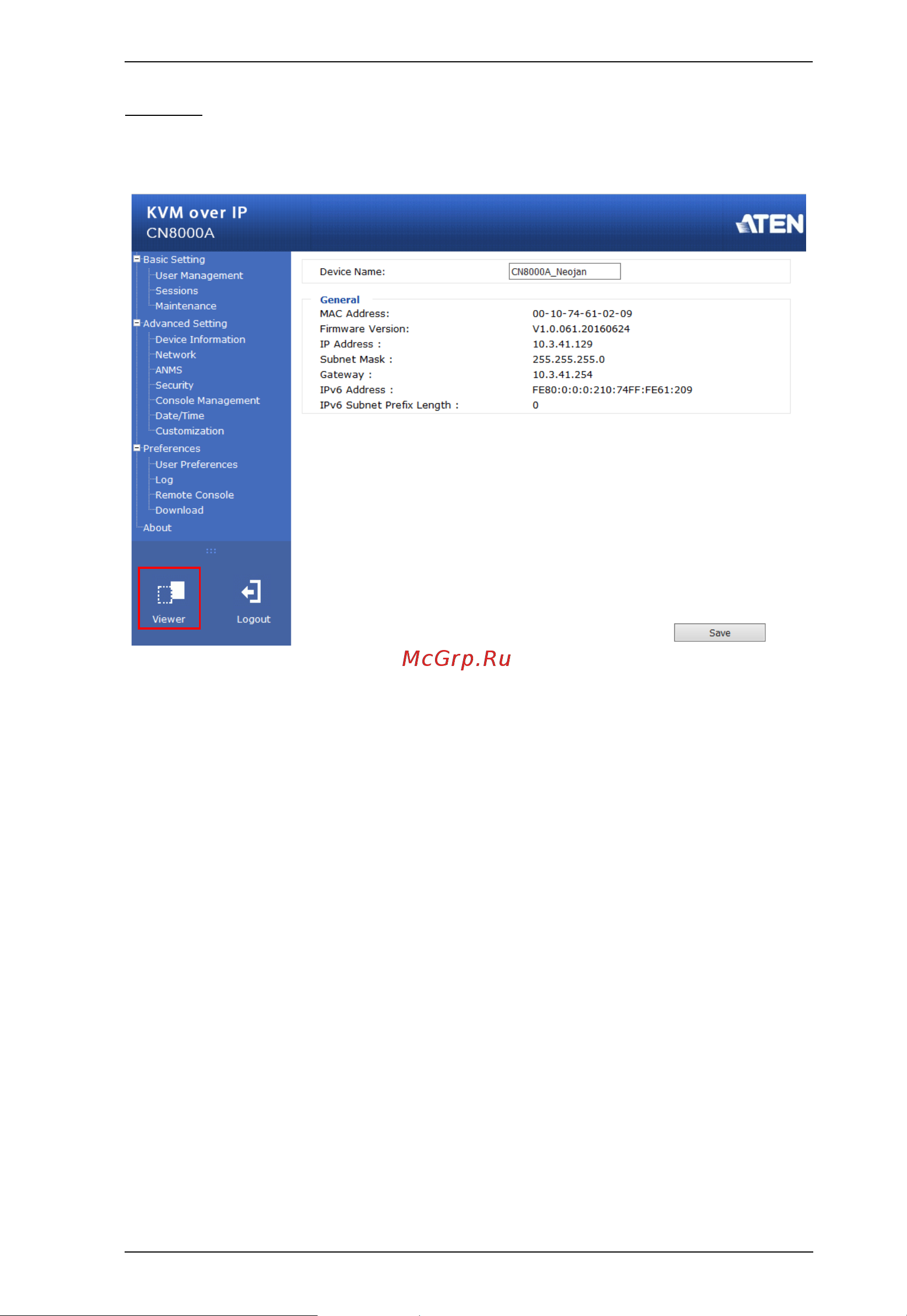 Aten CN8000A [43/203] Viewer