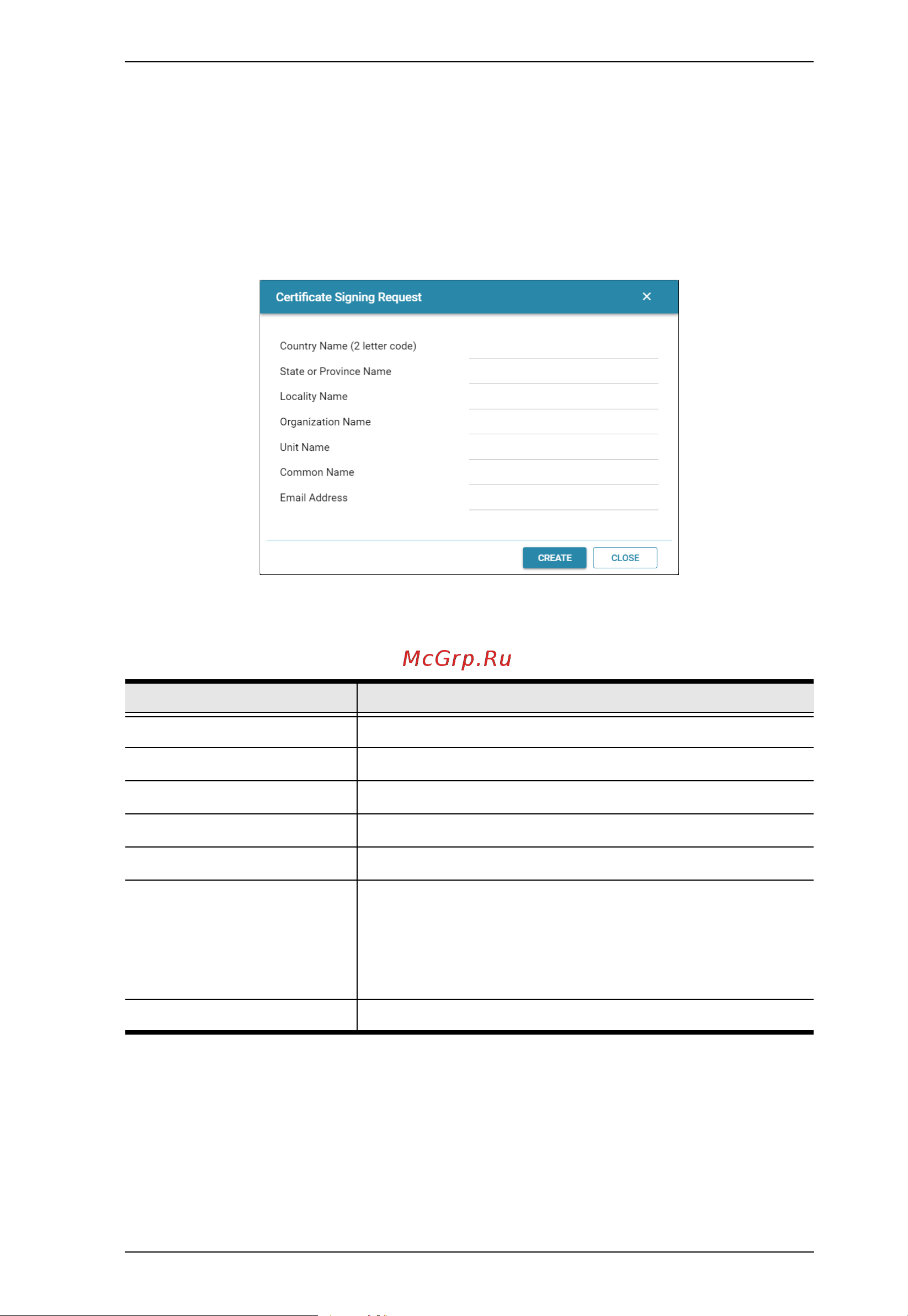 Aten CCVSR [79/131] Click create csr the following dialog box appears