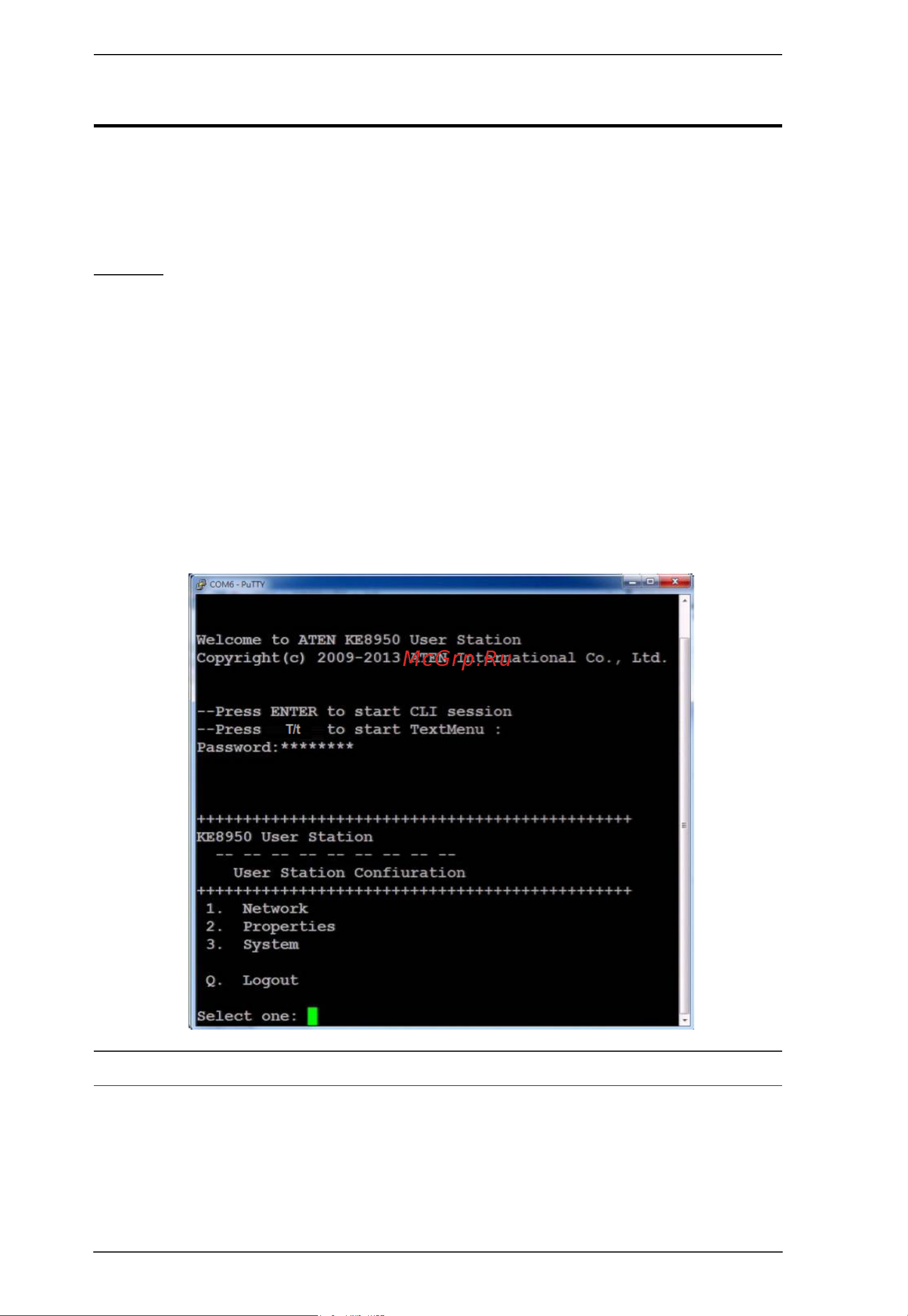 Aten RCMDVI40BT [118/297] Rs 232 telnet