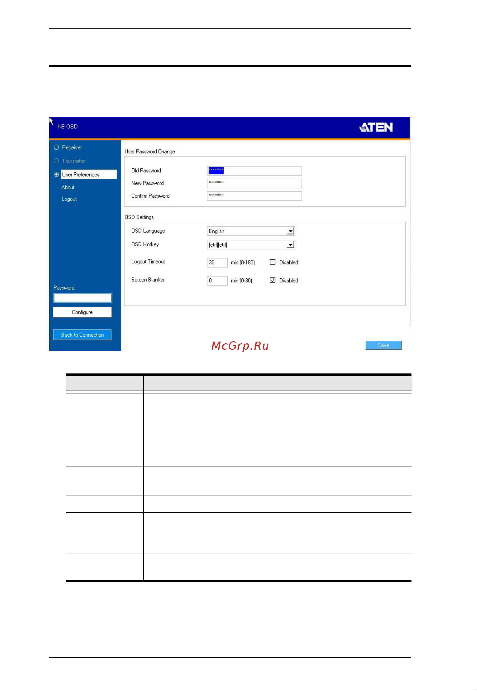 Aten RCMDVI40BT [88/297] User preferences