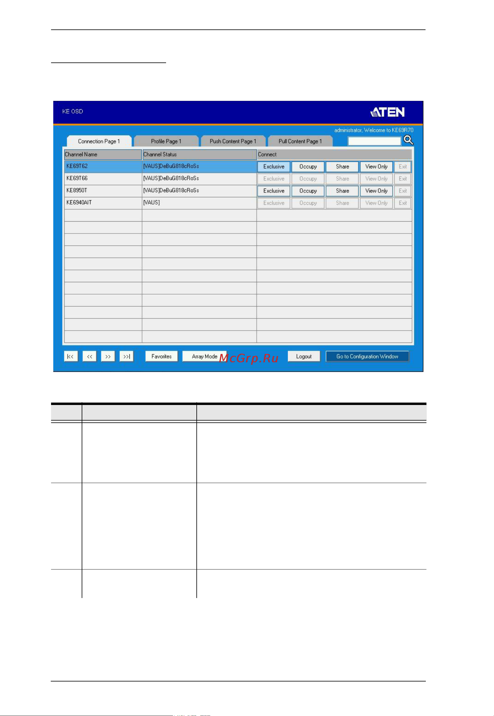 Aten RCMDVI40BT [90/297] Connections page