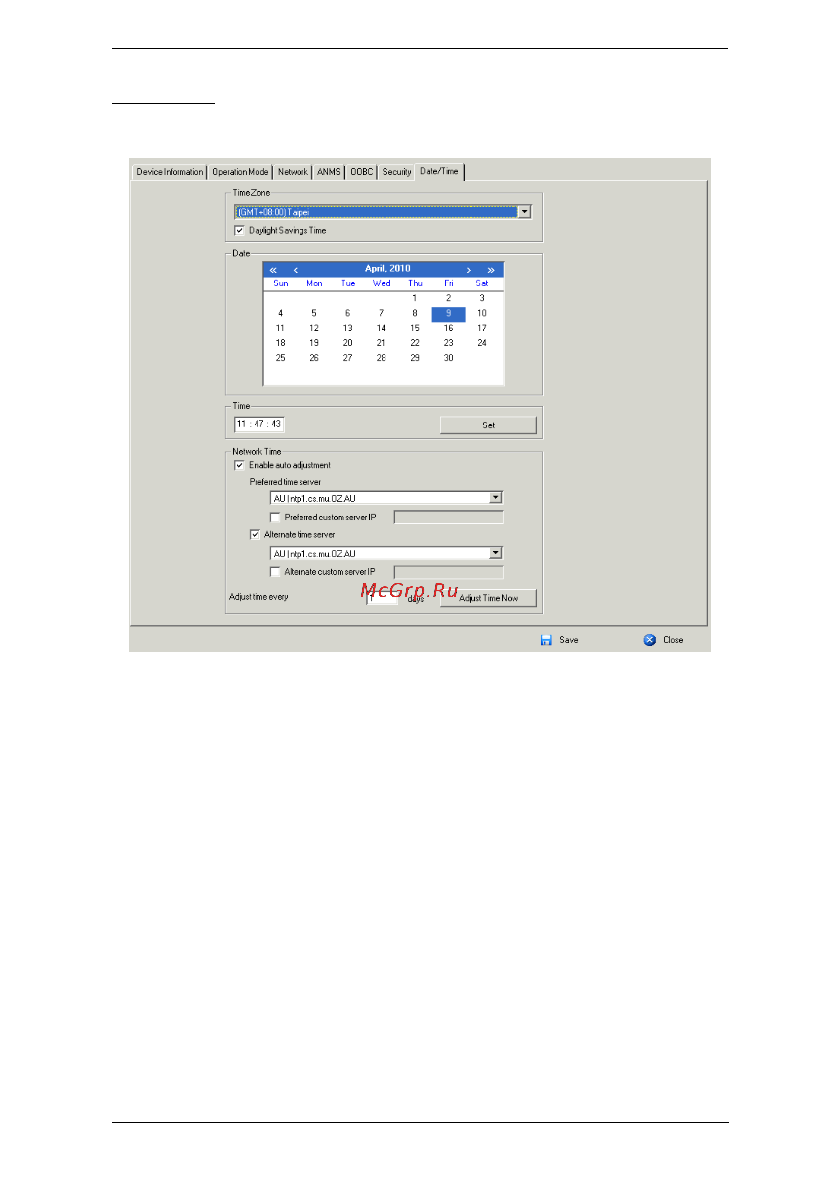 Aten RCM416 [201/302] Time zone