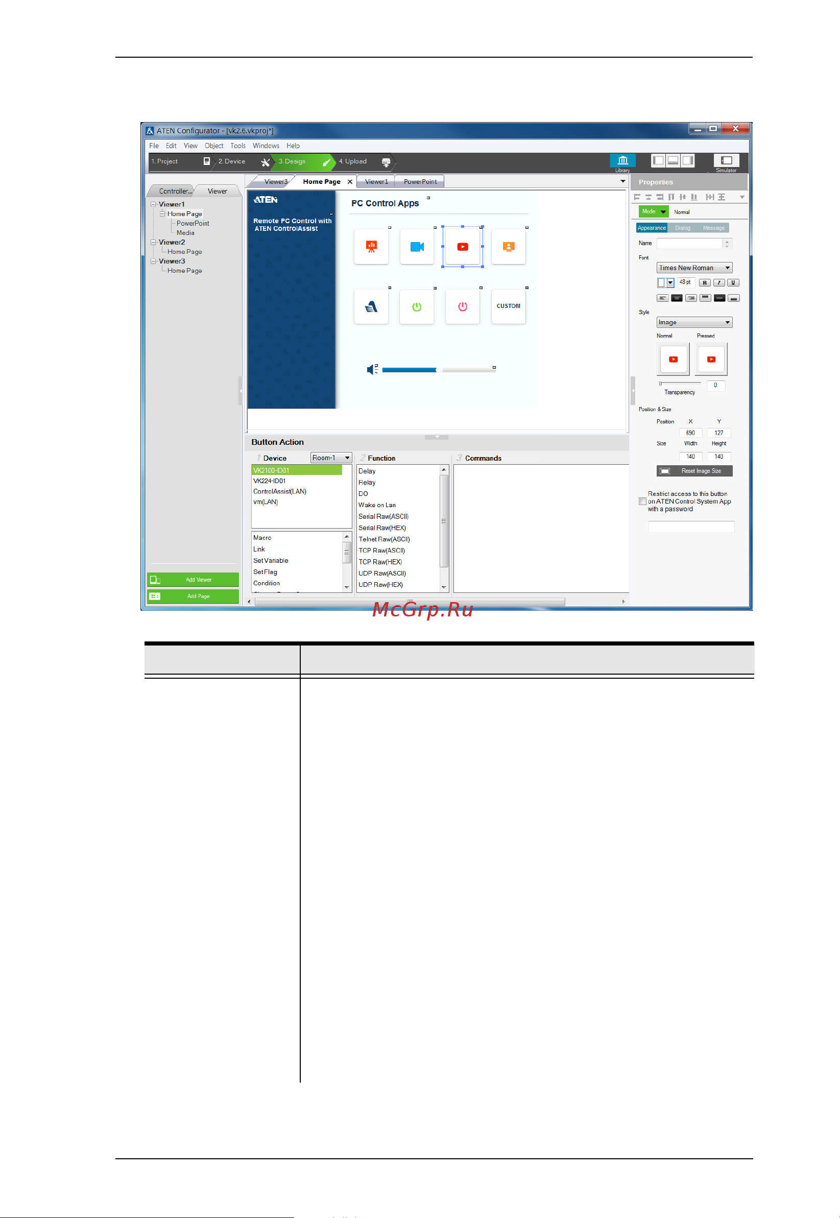 Aten VK330 [171/378] Click the added object to configure its settings and or associated actions