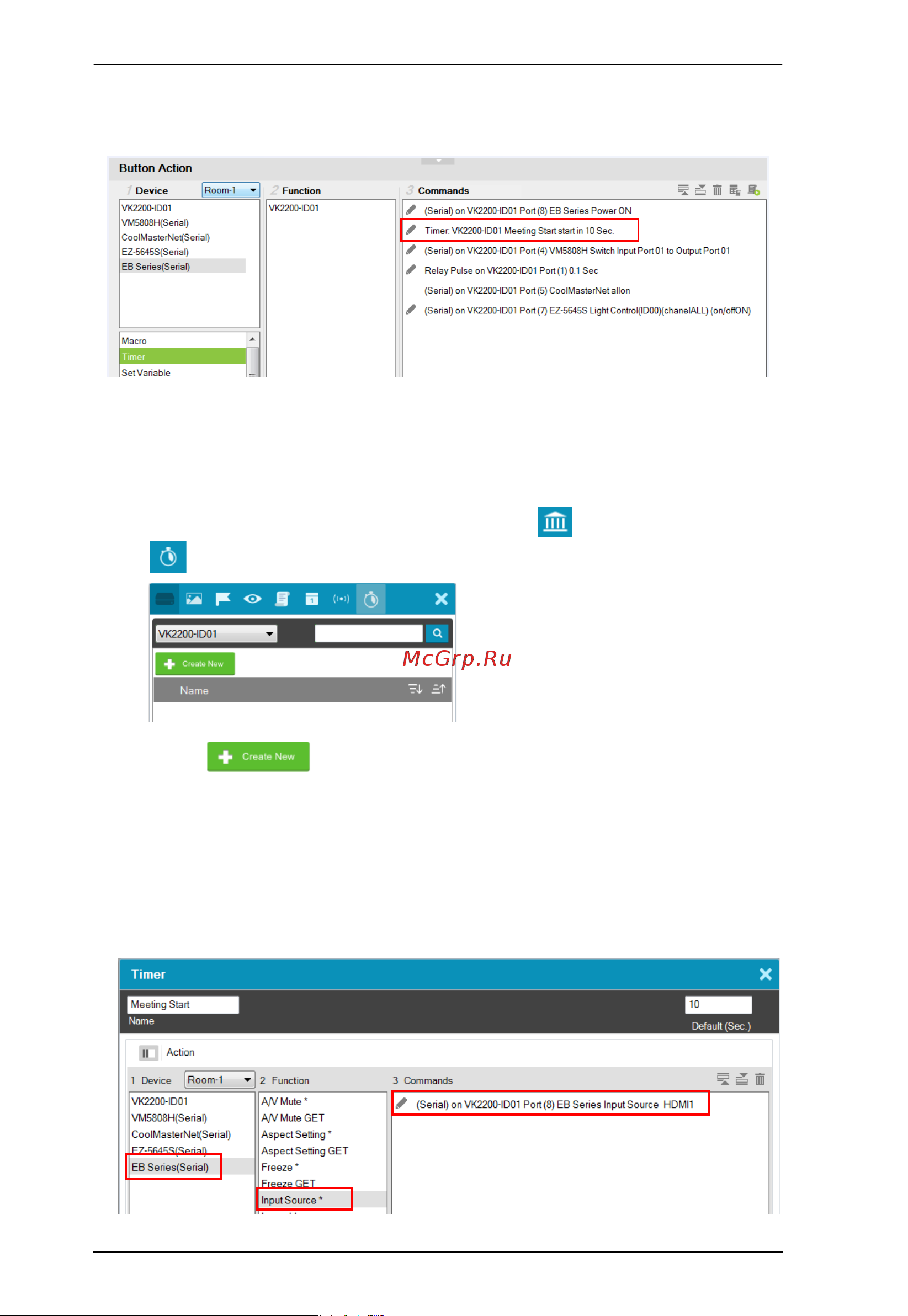 Aten VK0100 [252/378] Configuring a timer event
