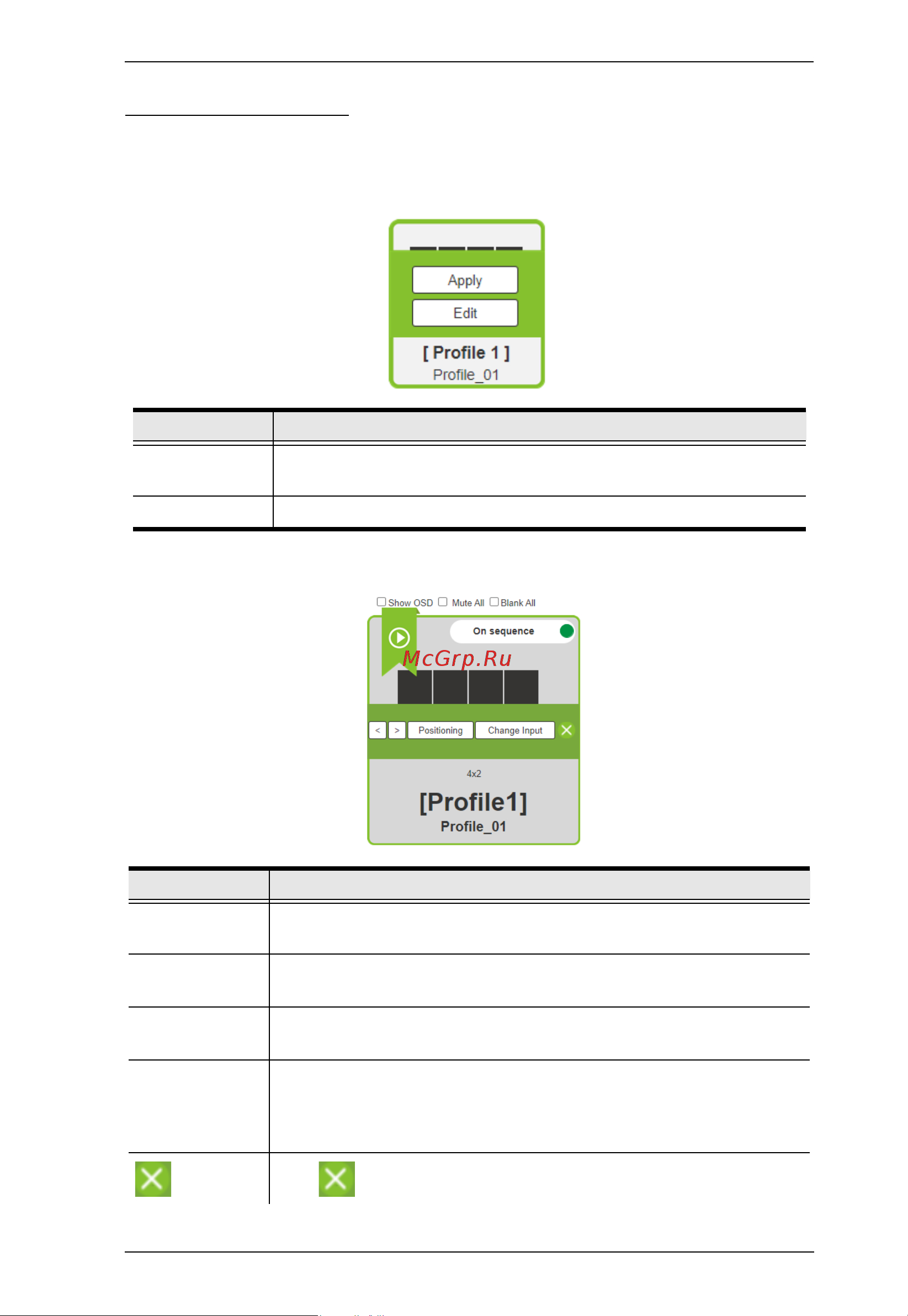 Aten VM5808HA [47/124] Clicking a profile or the play window opens a pop up menu with options