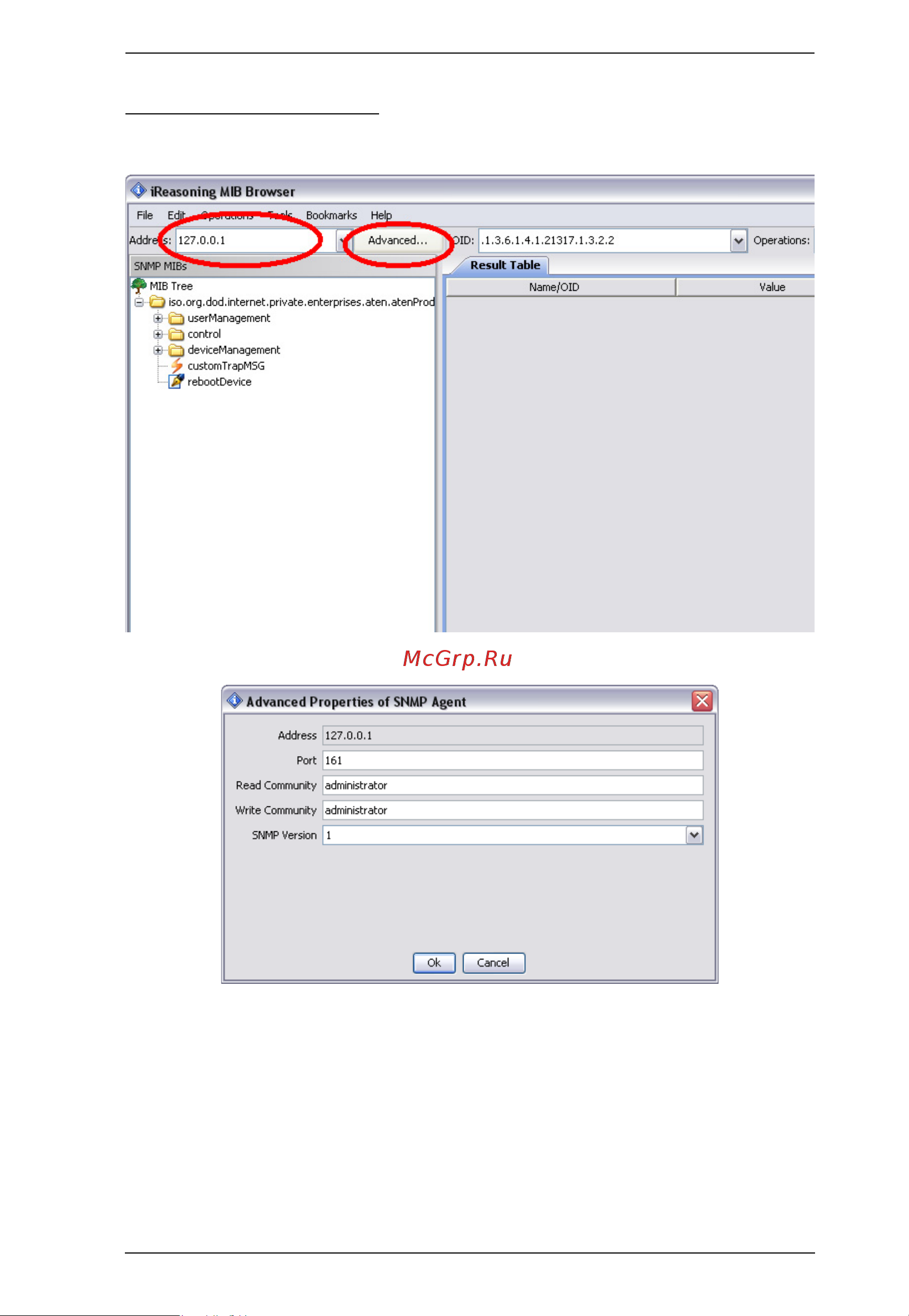 Aten PE6216 [12/16] Set snmp parameters