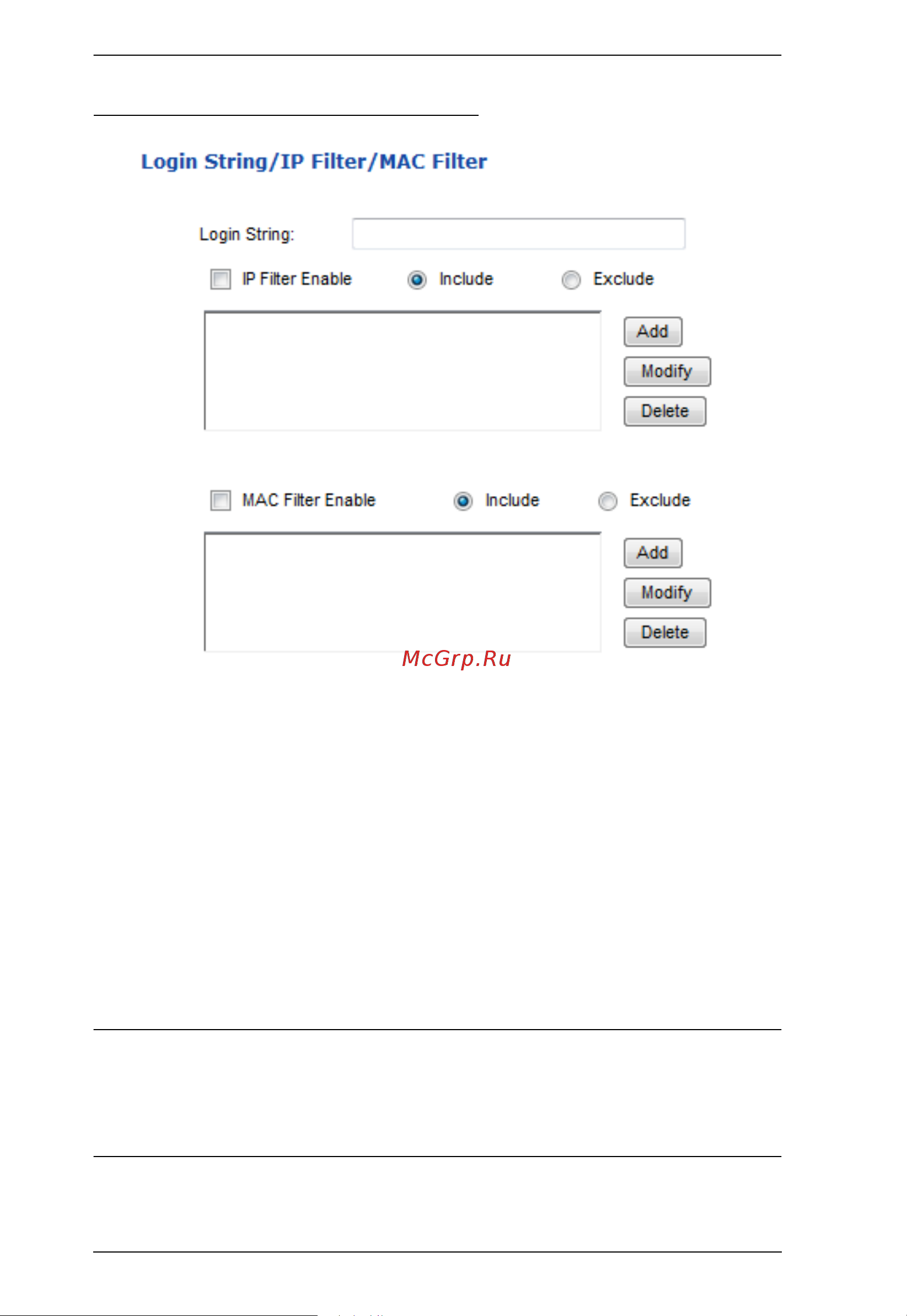 Aten PE6208 [66/94] Login string ip filter mac filter